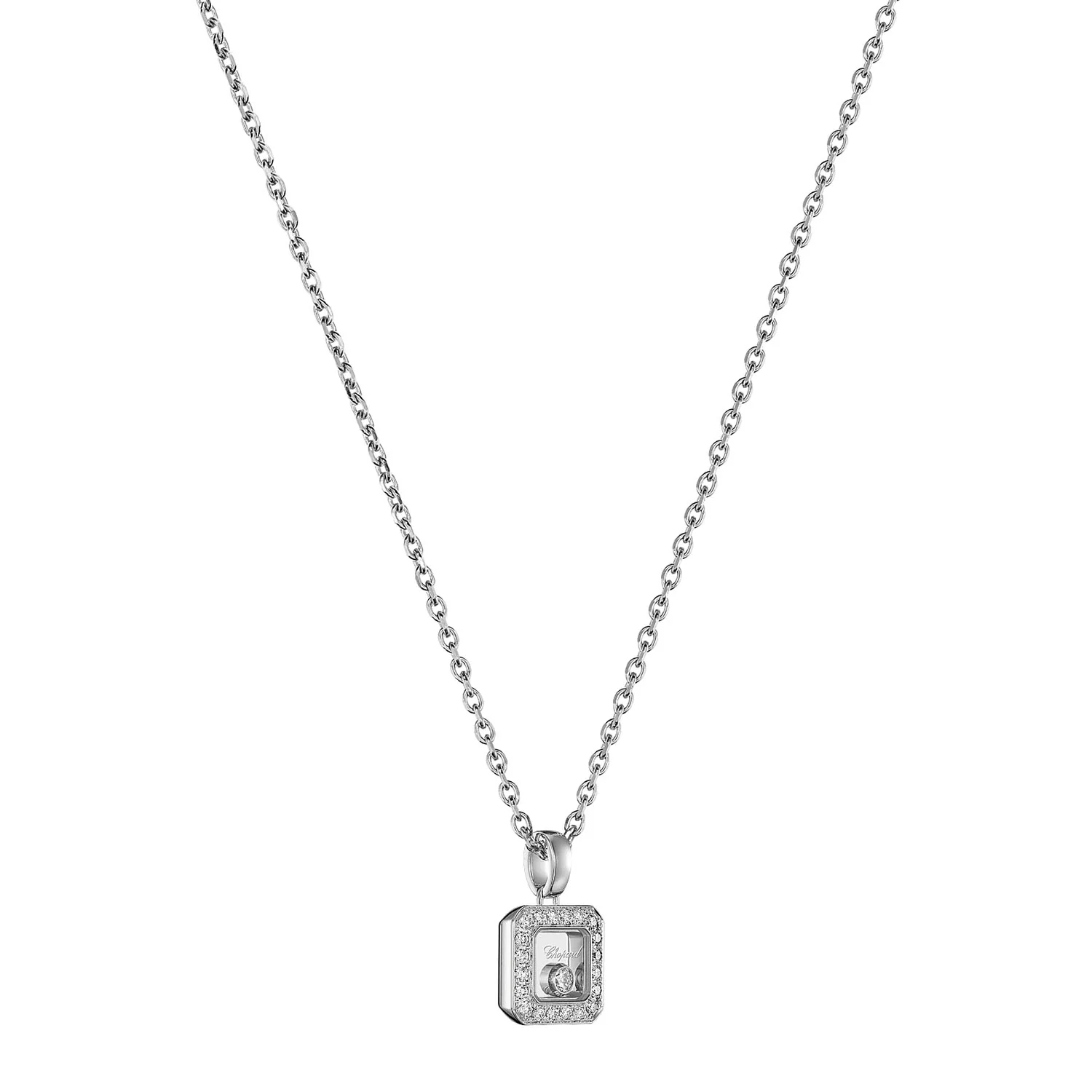 18ct White Gold Happy Diamonds Icons Pendant - Image 3