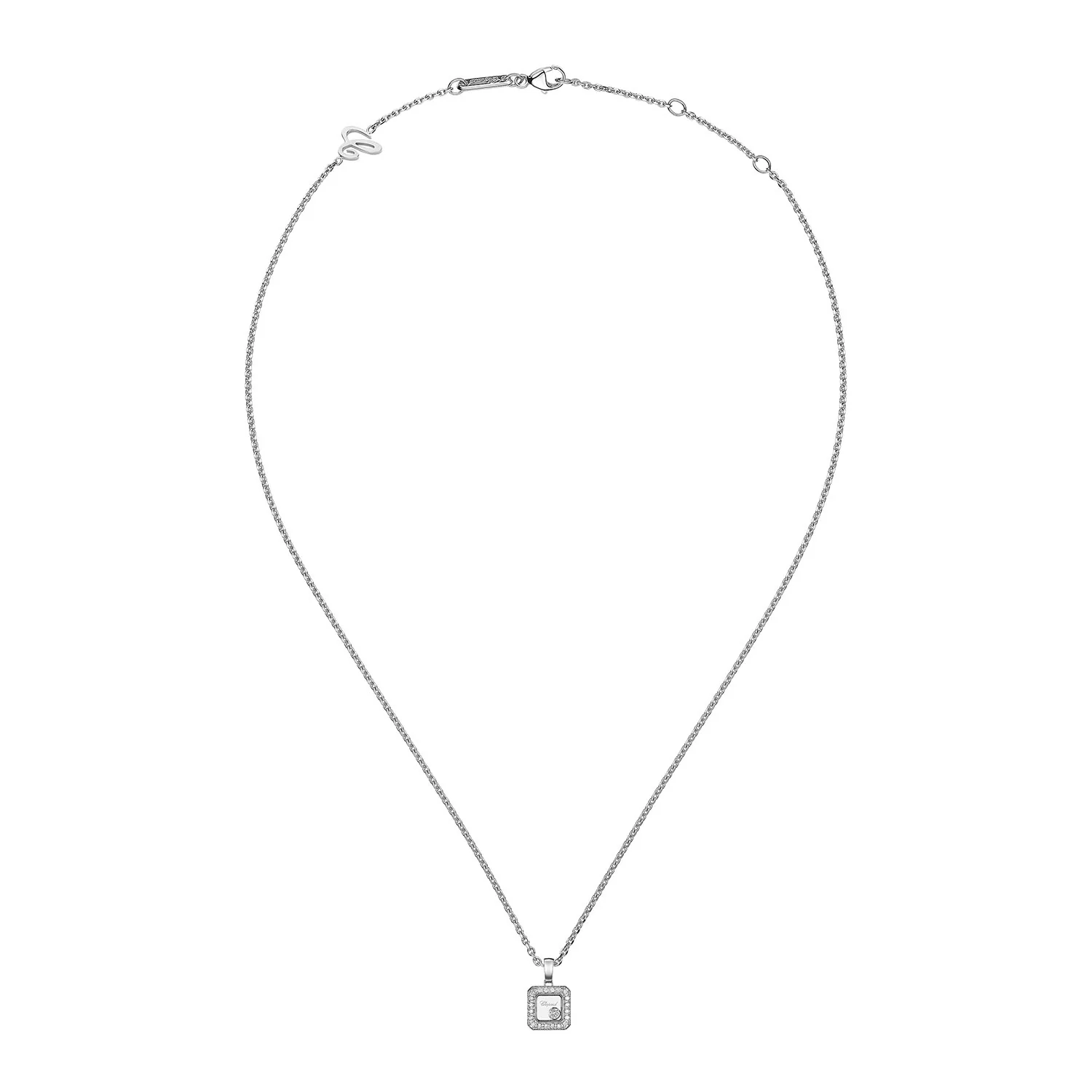 18ct White Gold Happy Diamonds Icons Pendant - Image 4