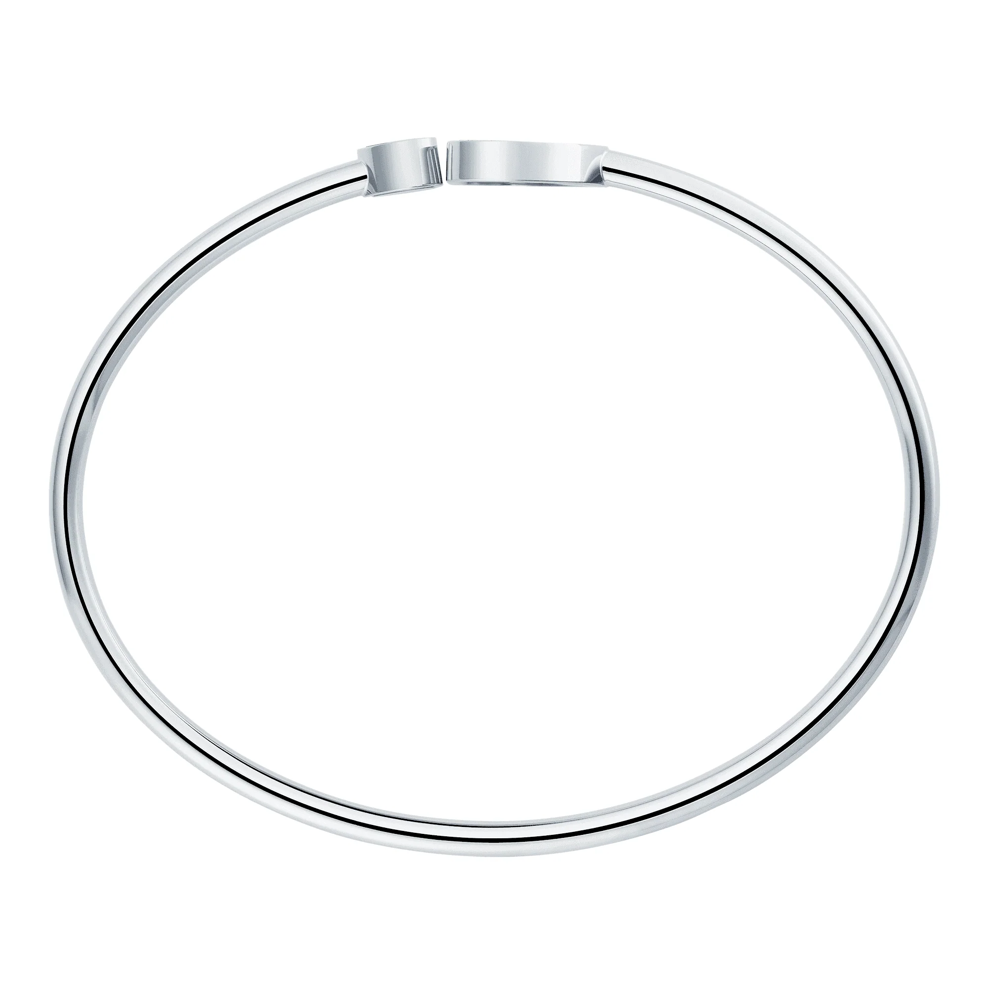 18ct White Gold Happy Hearts Natalia Vodianova's "Naked Heart Foundation" Pink Mother Of Pearl & Diamond Bangle - Image 3