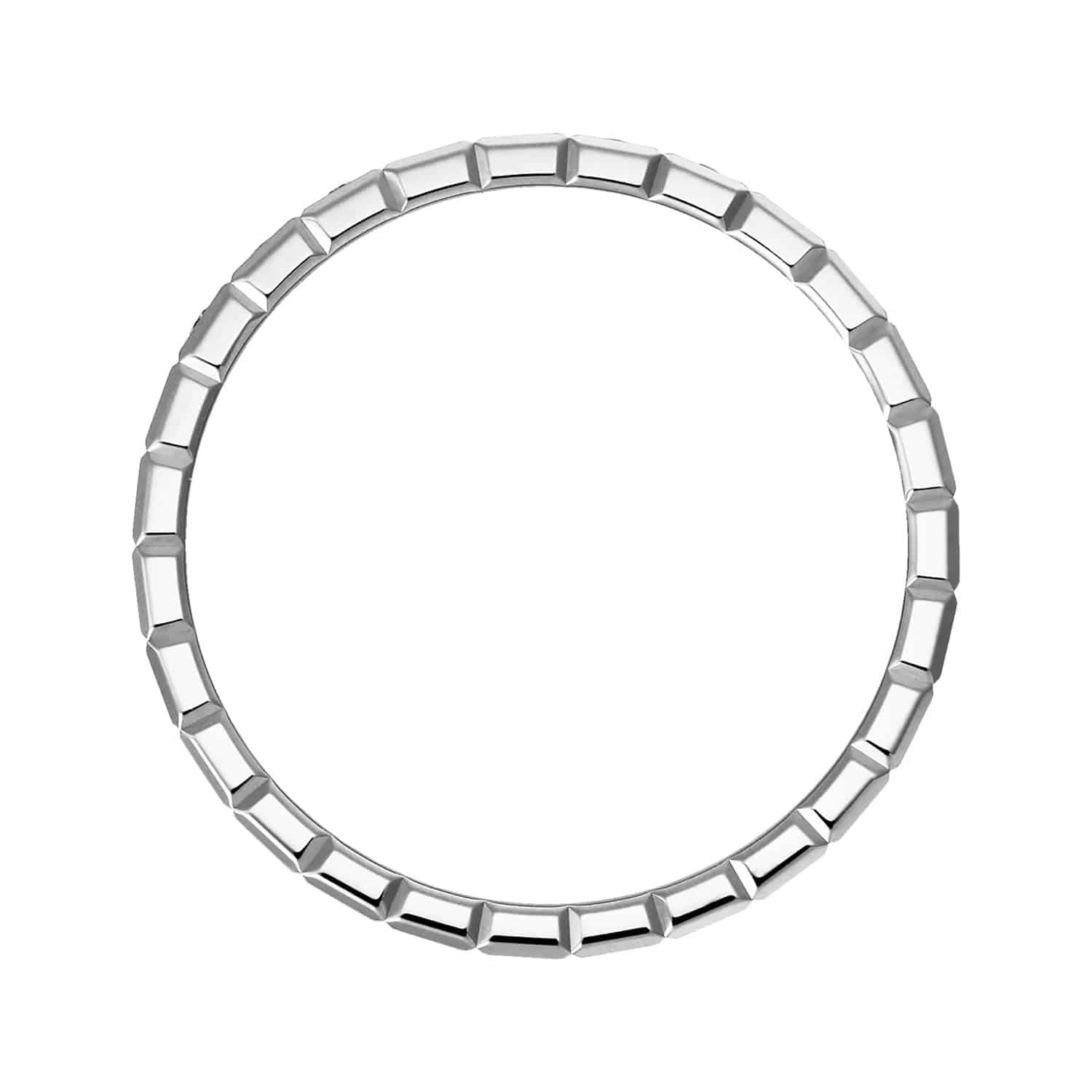 18ct White Gold Ice Cube Diamond Ring - Image 3