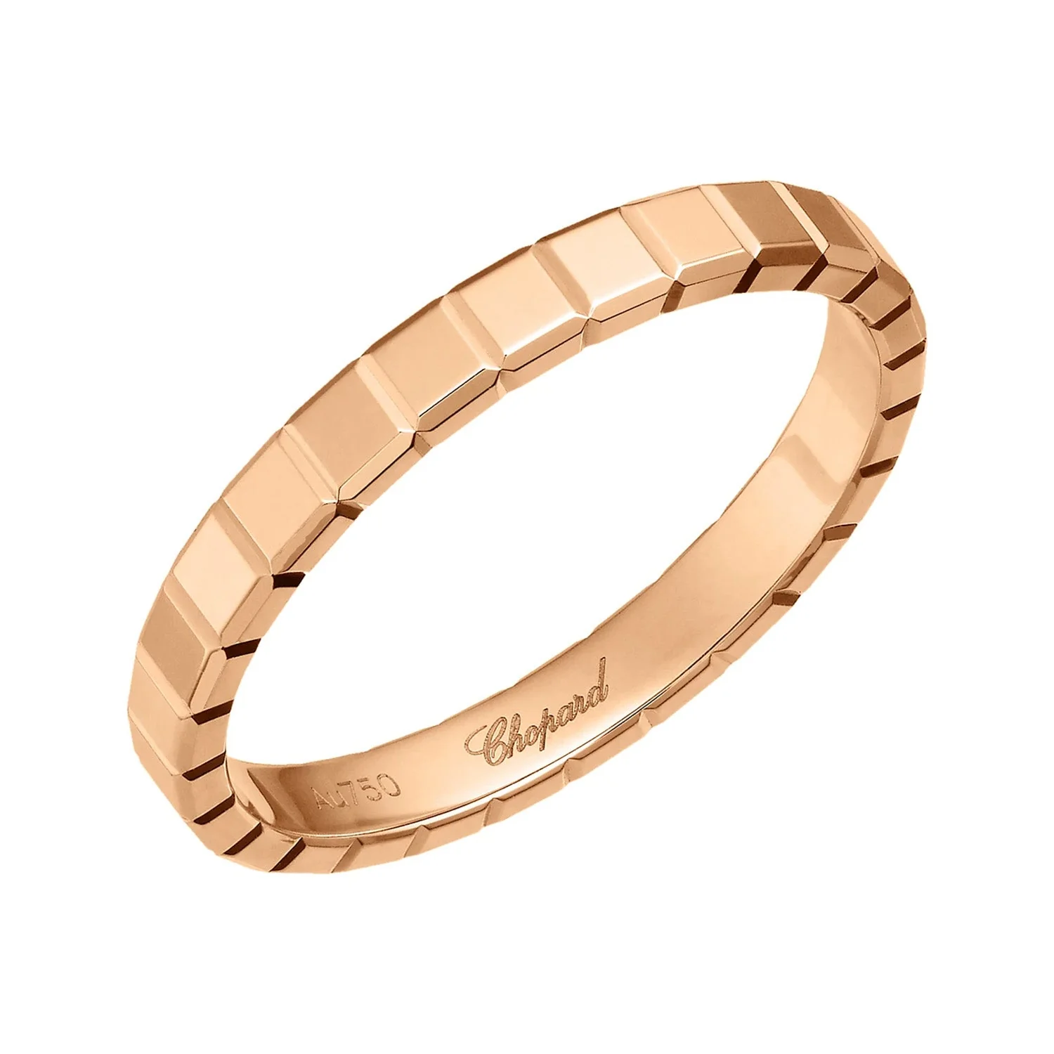 18ct Rose Gold Ice Cube Ring - Image 3