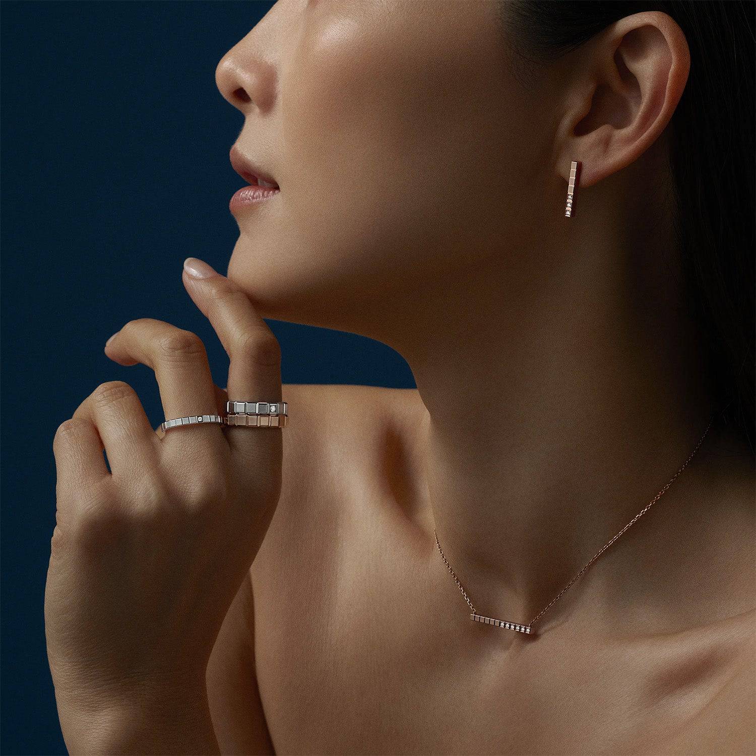 Chopard 18ct White Gold Ice Cube Ring - Image 4
