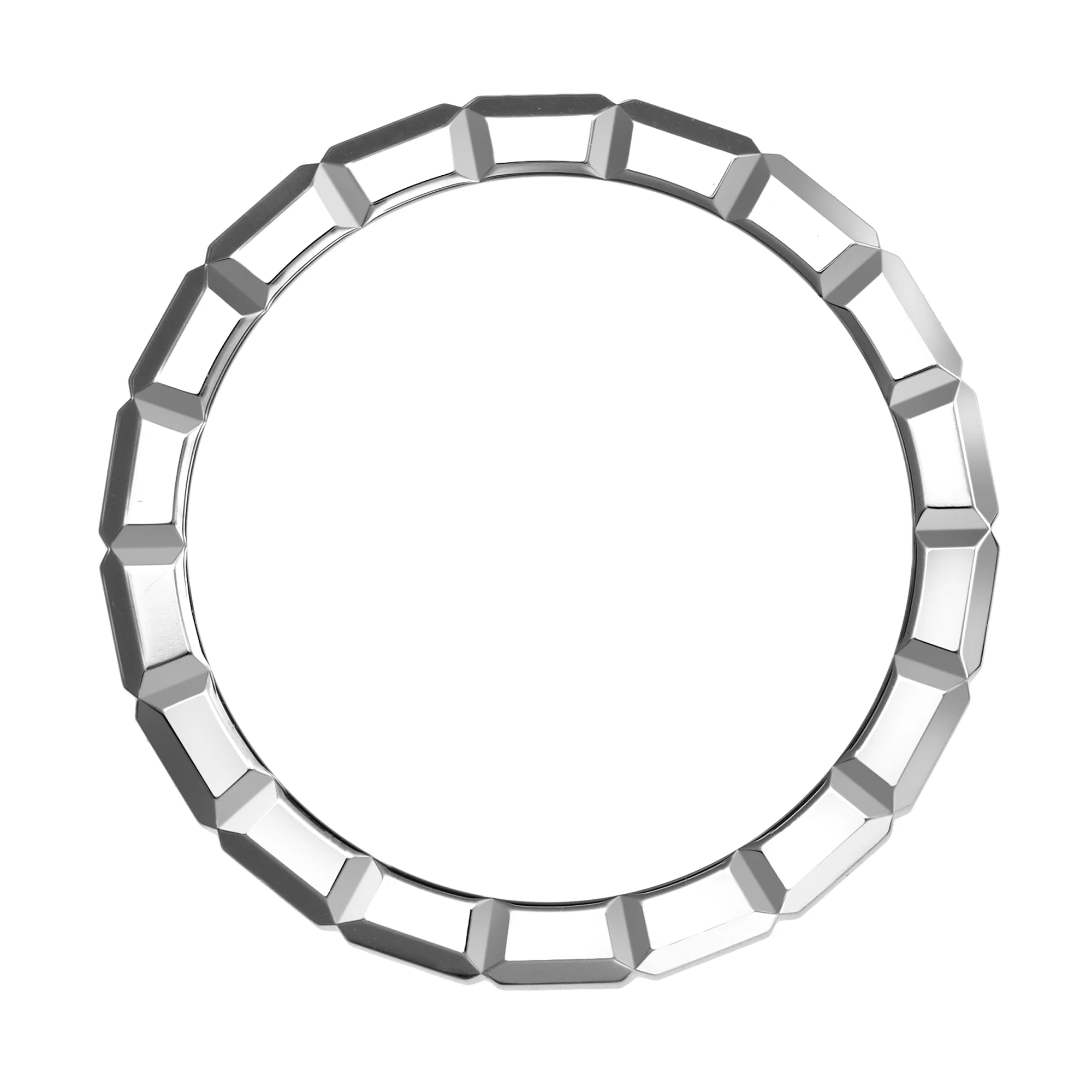 18ct White Gold Ice Cube Ring - Image 3