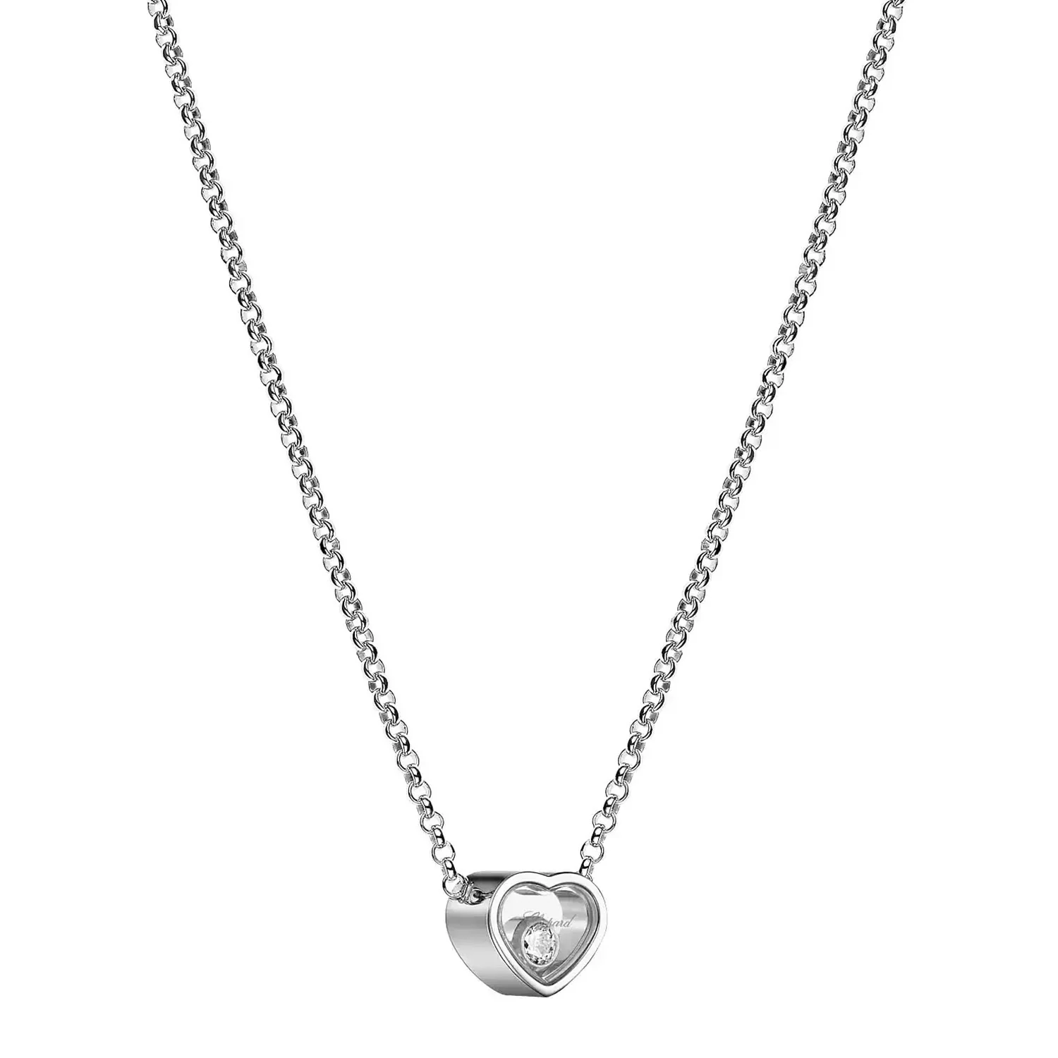 18ct White Gold My Happy Hearts Diamond Pendant - Image 3