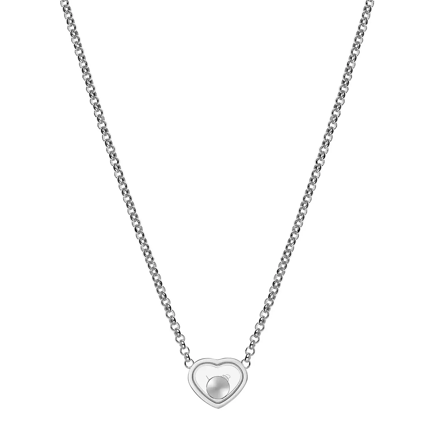 18ct White Gold My Happy Hearts Diamond Pendant - Image 5