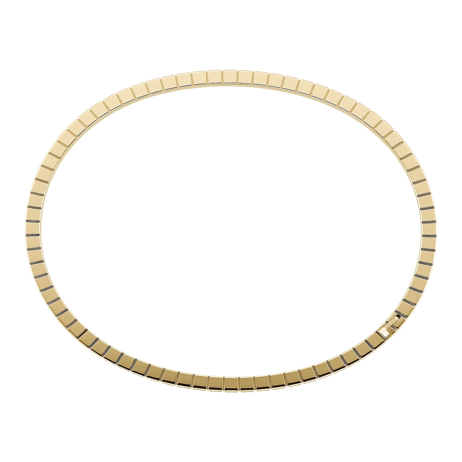 18ct Yellow Gold Ice Cube Bangle - Image 2
