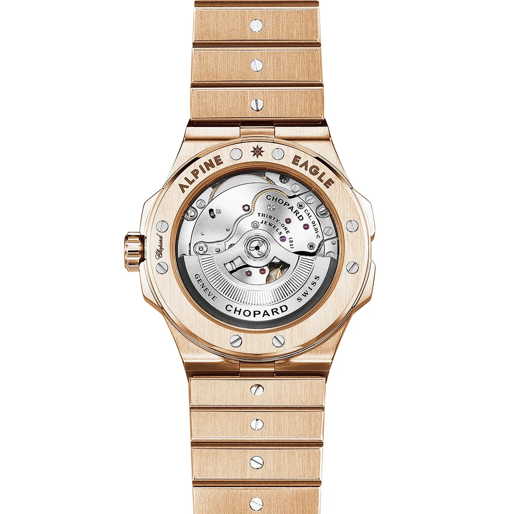 Alpine Eagle 41mm 18ct Rose Gold Blue Dial Automatic Watch - Image 3