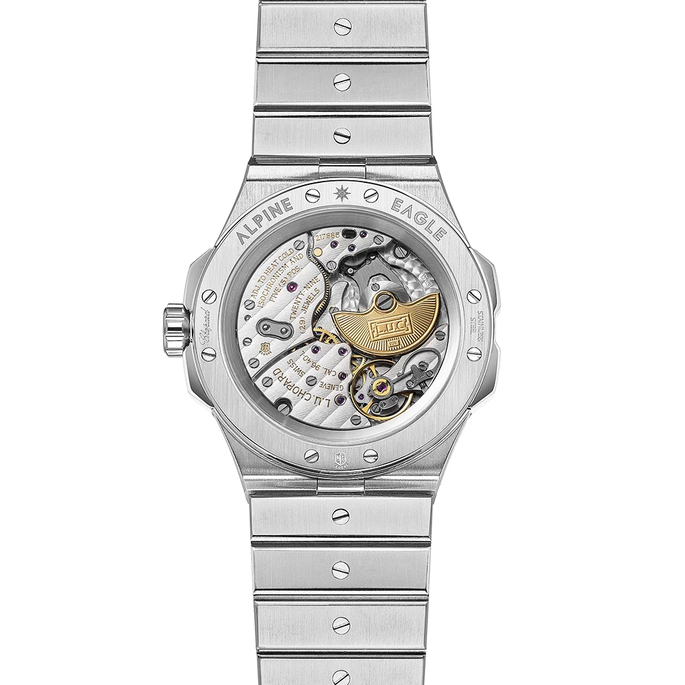 Alpine Eagle 41mm Monte Rosa Pink Dial Automatic Bracelet Watch - Image 3