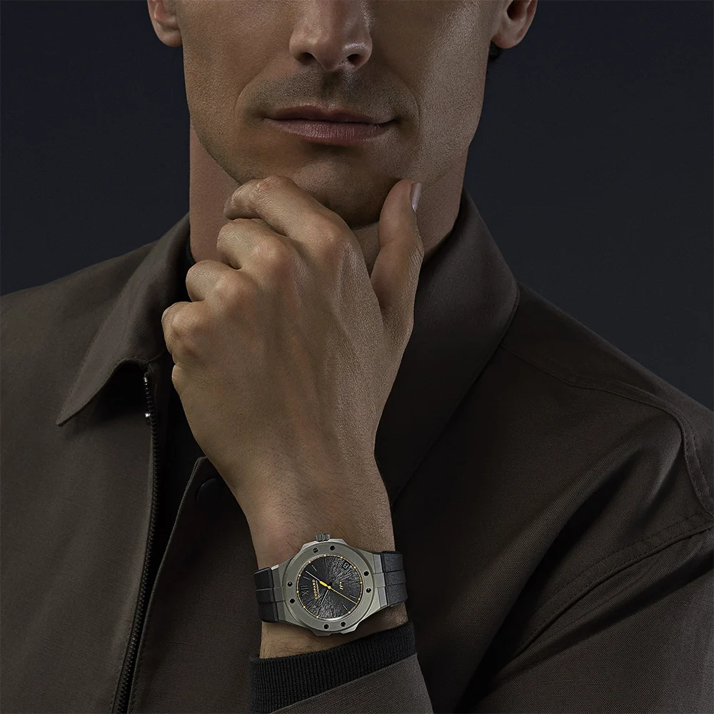 Alpine Eagle Cadence 8HF 41mm Black Dial Automatic Bracelet Watch - Image 3