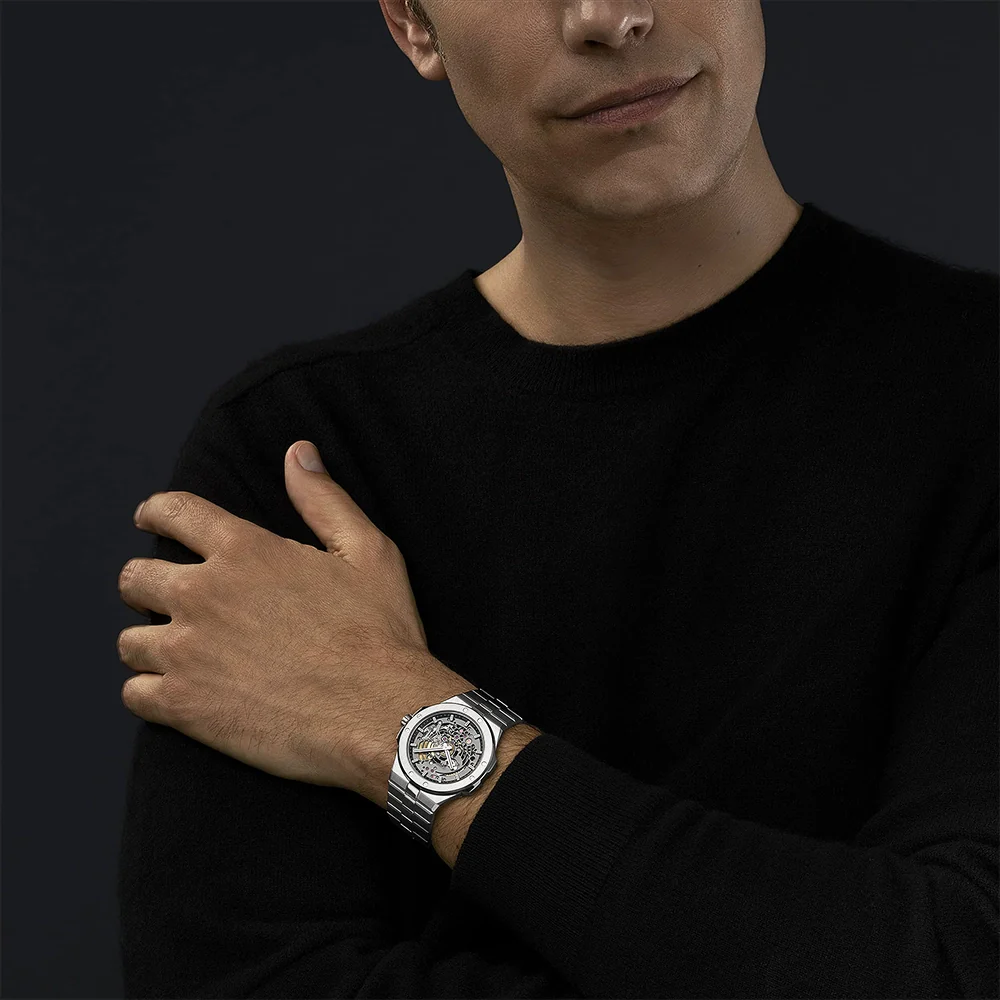 Alpine Eagle XP TT 41mm Skeleton Dial Automatic Bracelet Watch - Image 2