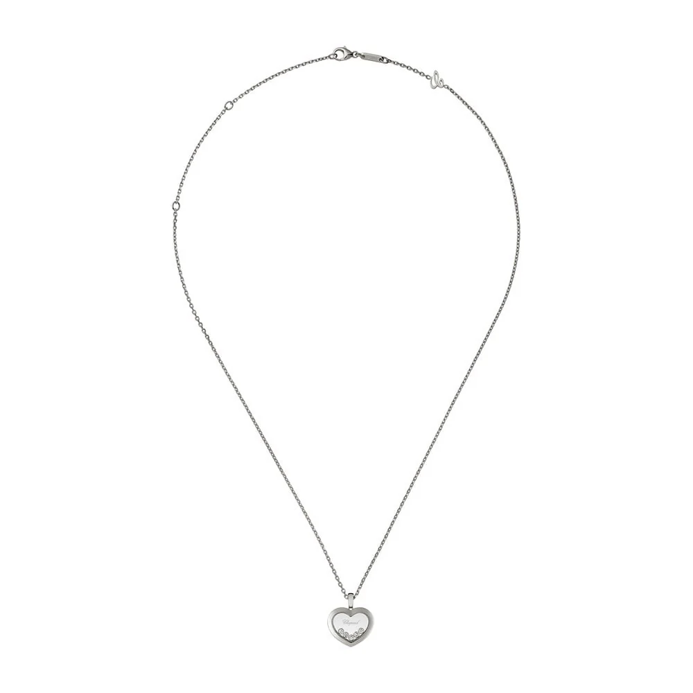 Happy Diamonds 18ct White Gold Heart Pendant - Image 2