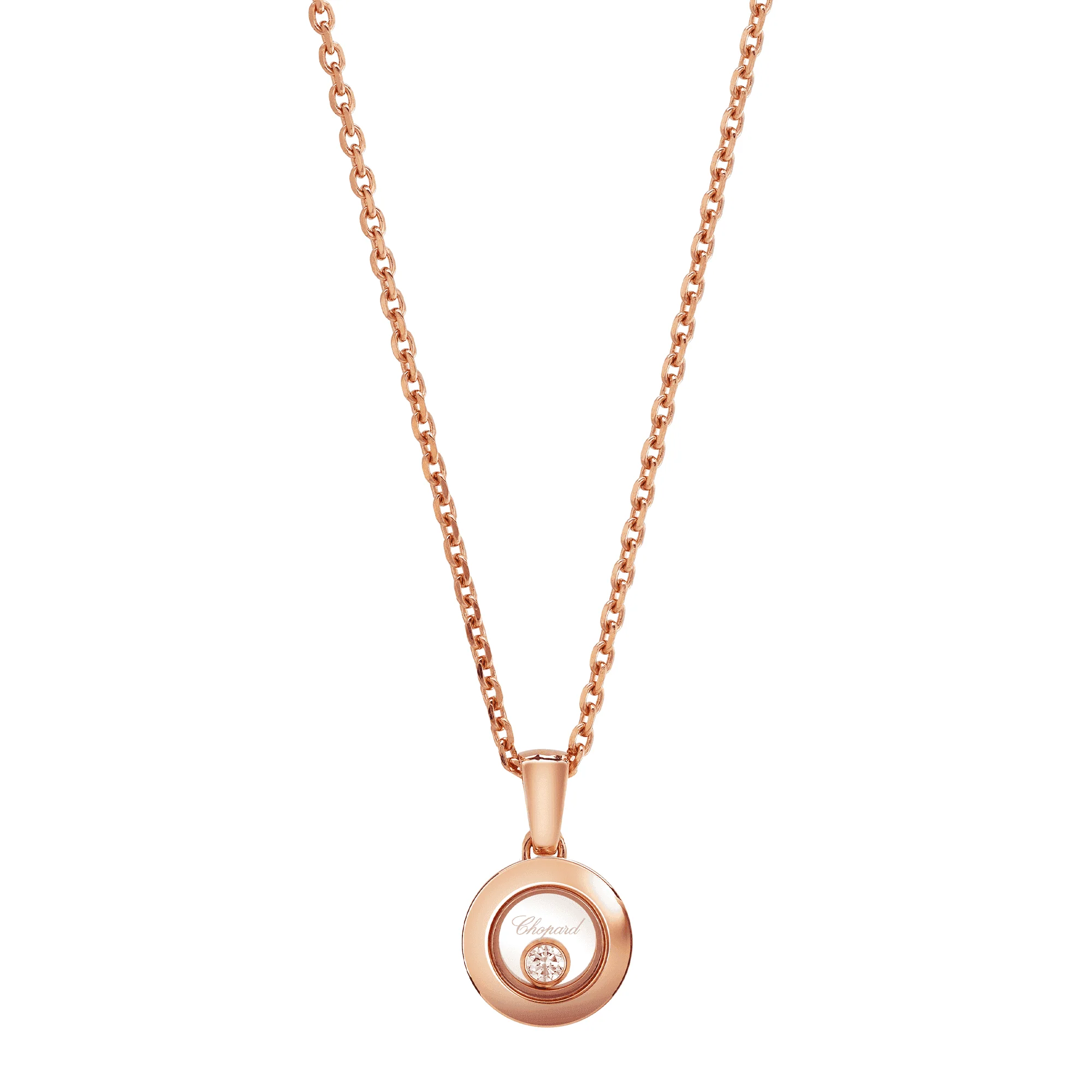 Happy Diamonds Icons 18ct Rose Gold Round Pendant - Image 2