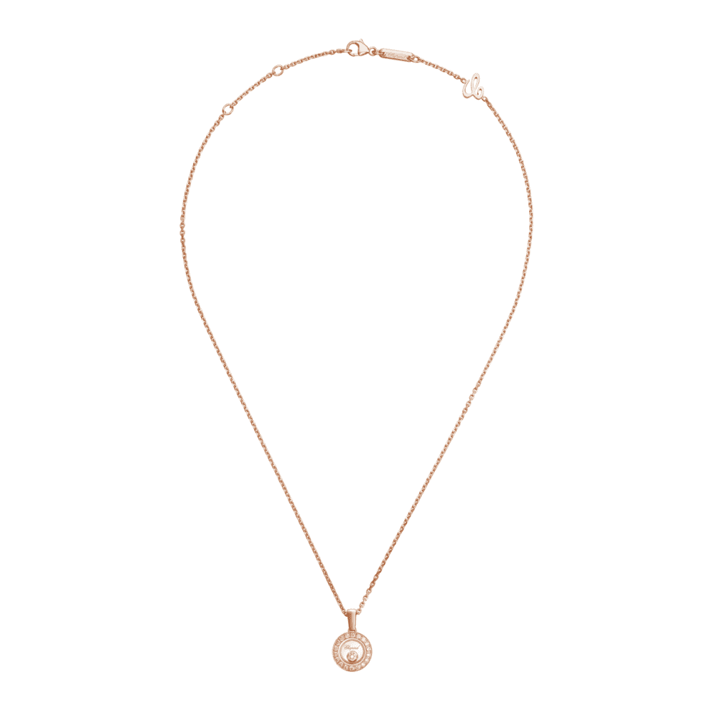 Happy Diamonds Icons 18ct Rose Gold Small Round Pendant - Image 2