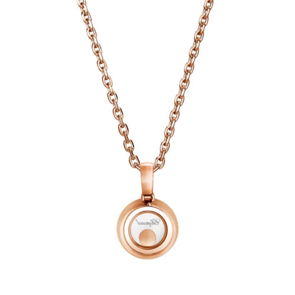 Happy Diamonds Icons 18ct Rose Gold Small Round Pendant - Image 3