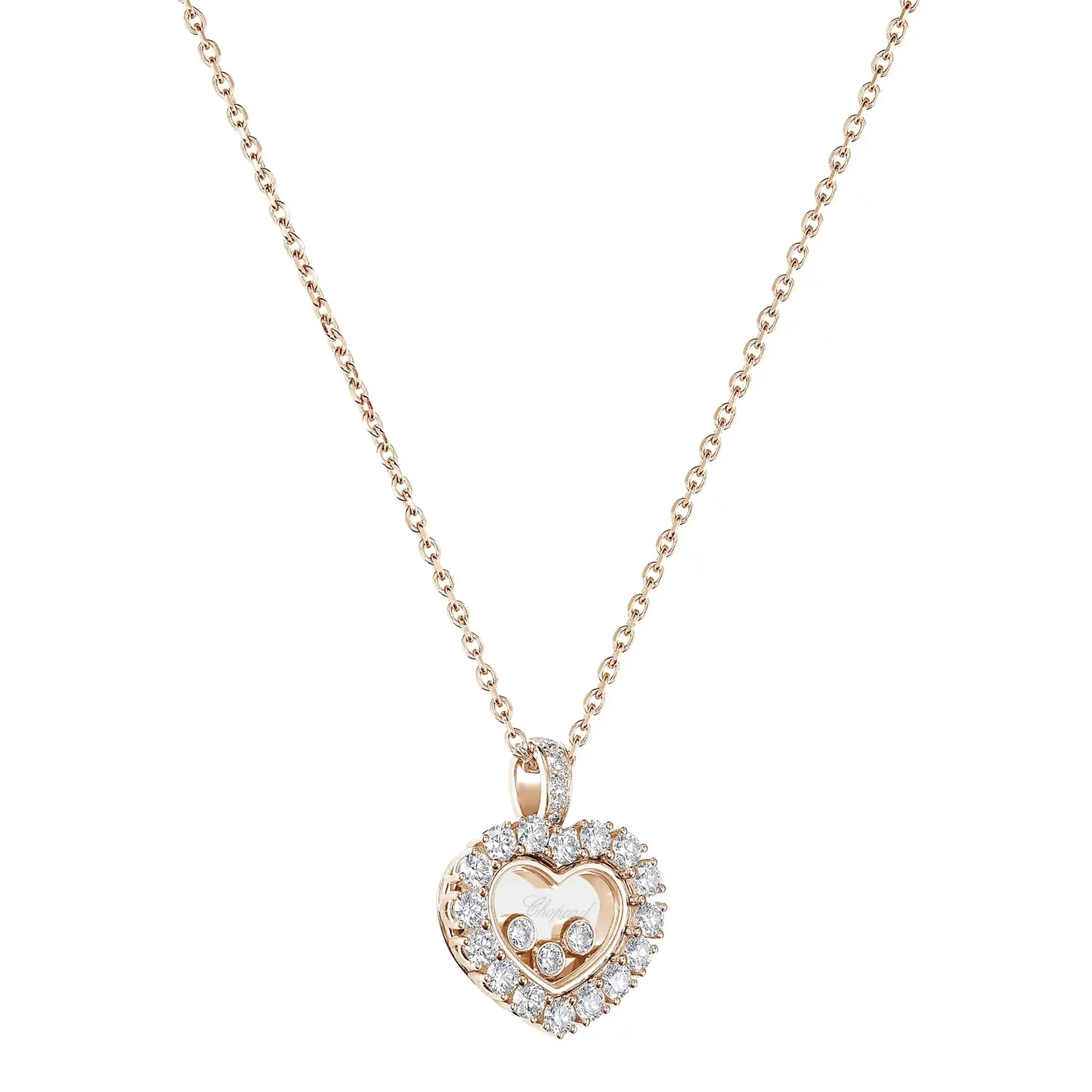 Happy Diamonds Icons 18ct Rose Gold Heart Pendant - Image 2