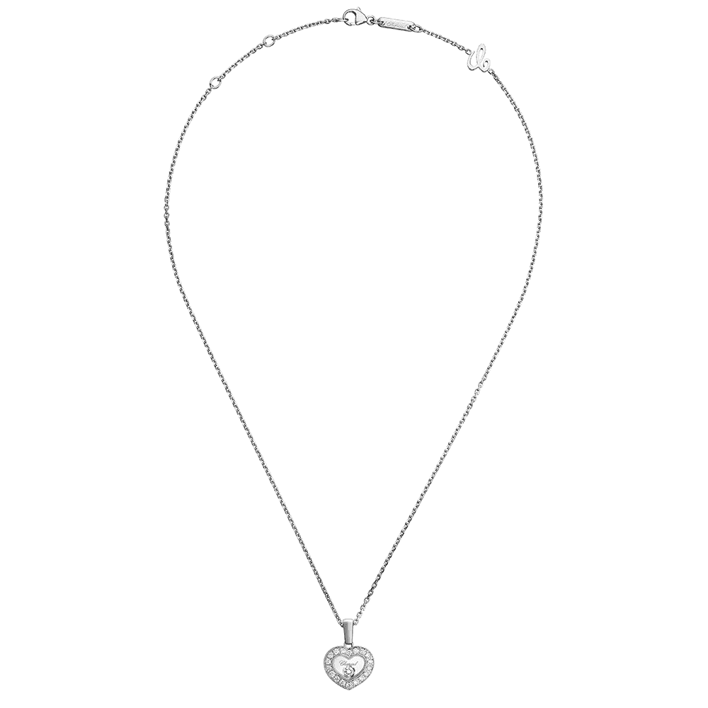 Happy Diamonds Icons 18ct White Gold and Diamond Heart Pendant - Image 2
