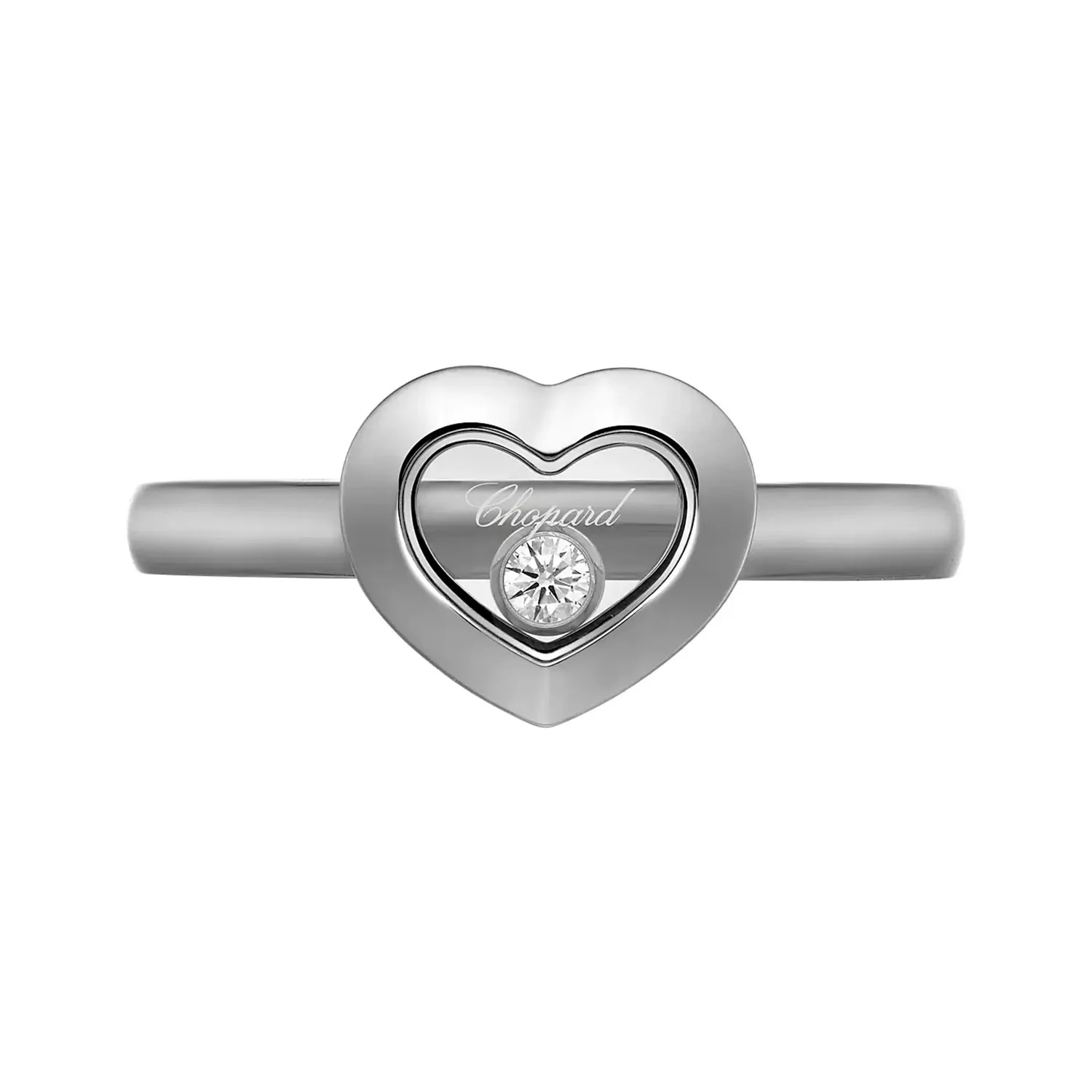 Happy Diamonds Icons 18ct White Gold Heart Dress Ring - Image 2
