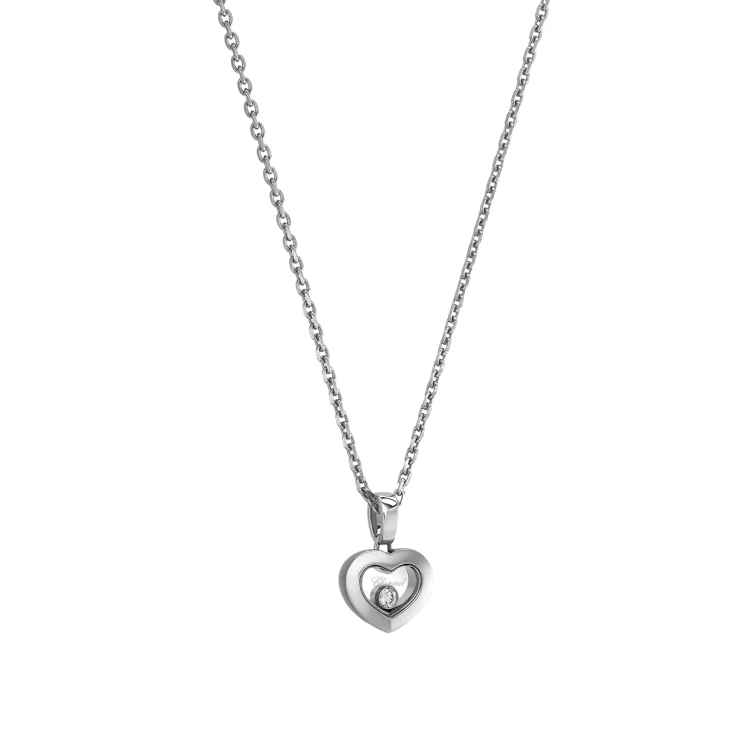Chopard Happy Diamonds Icons 18ct White Gold Heart Pendant - Image 2