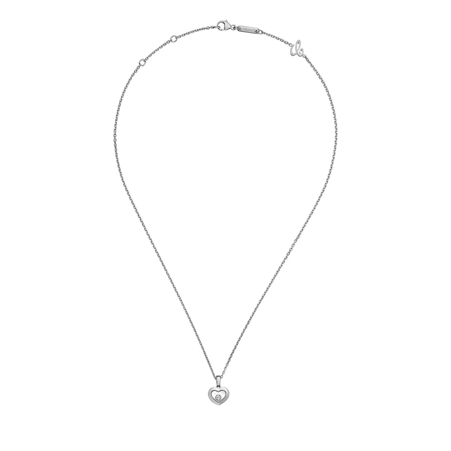 Chopard Happy Diamonds Icons 18ct White Gold Heart Pendant - Image 3