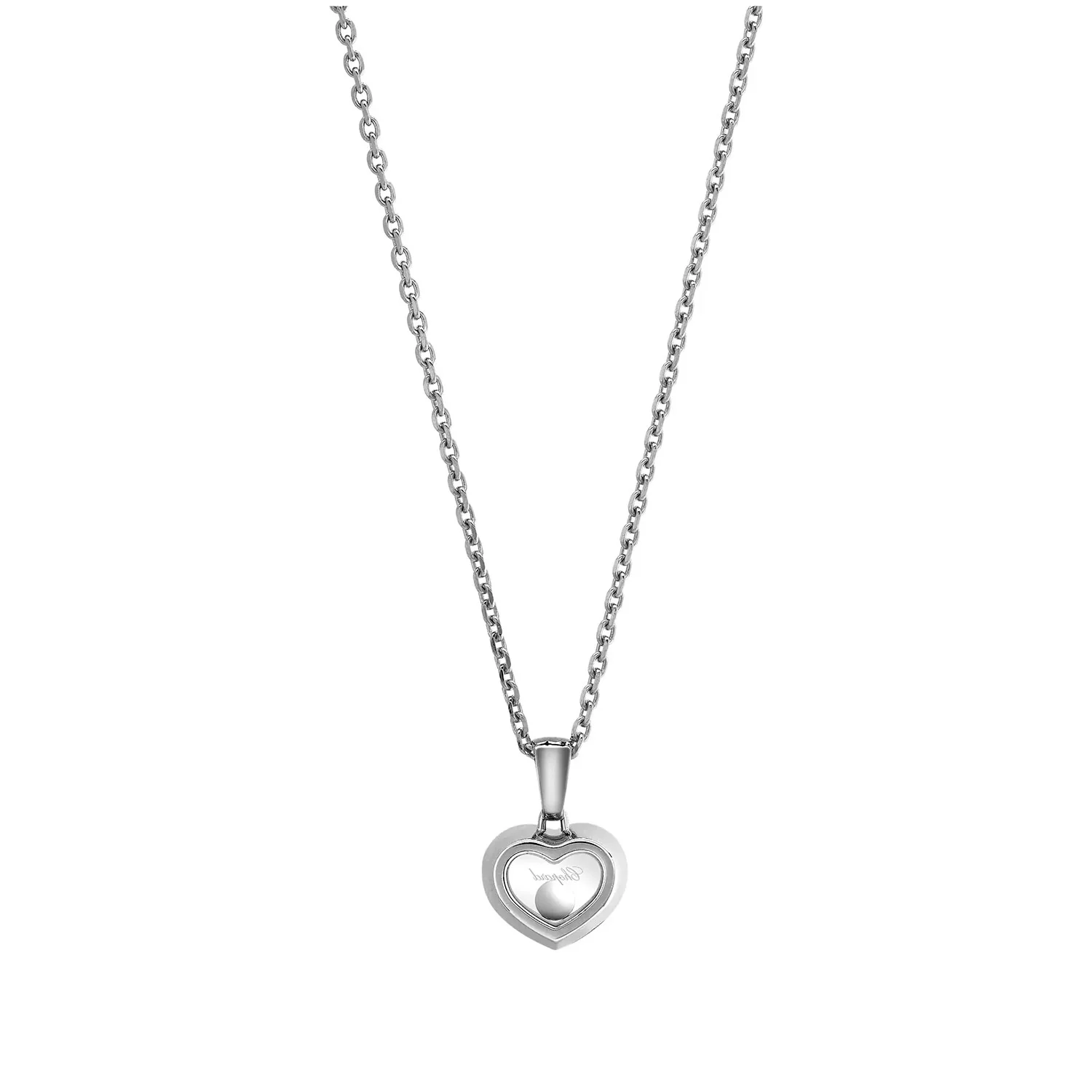 Chopard Happy Diamonds Icons 18ct White Gold Heart Pendant - Image 4