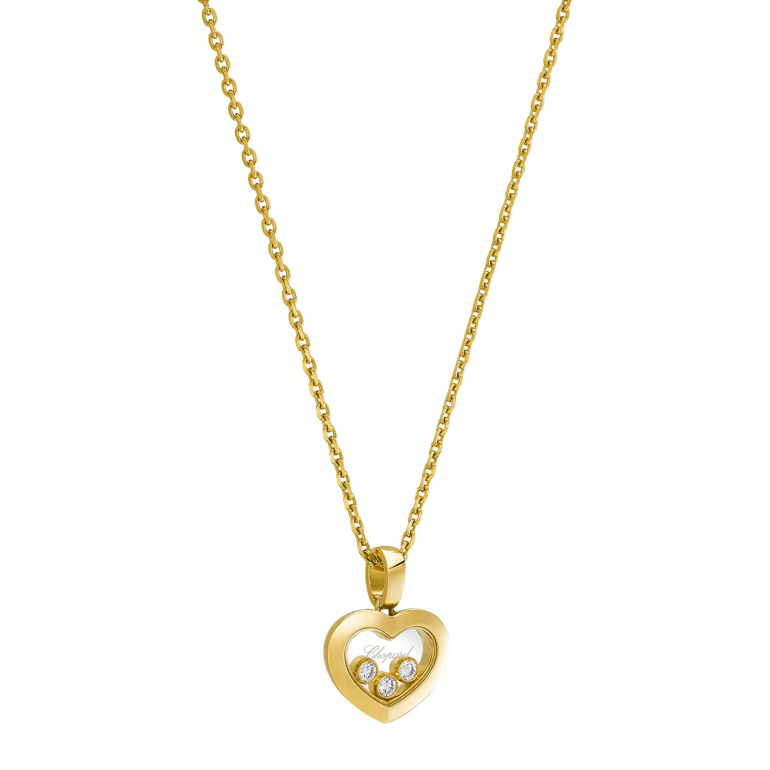 Happy Diamonds Icons 18ct Yellow Gold Heart Pendant - Image 3
