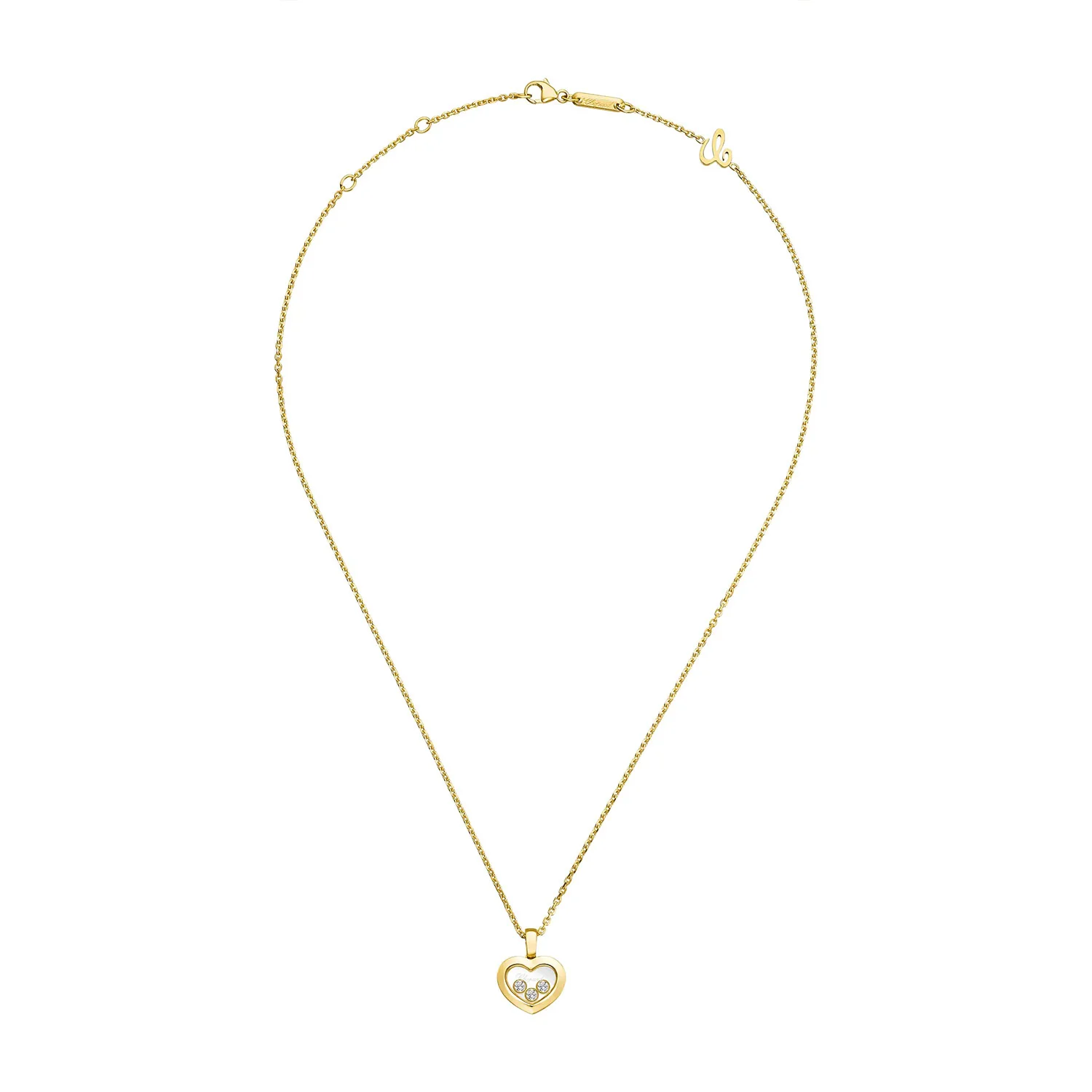 Happy Diamonds Icons 18ct Yellow Gold Heart Pendant - Image 4