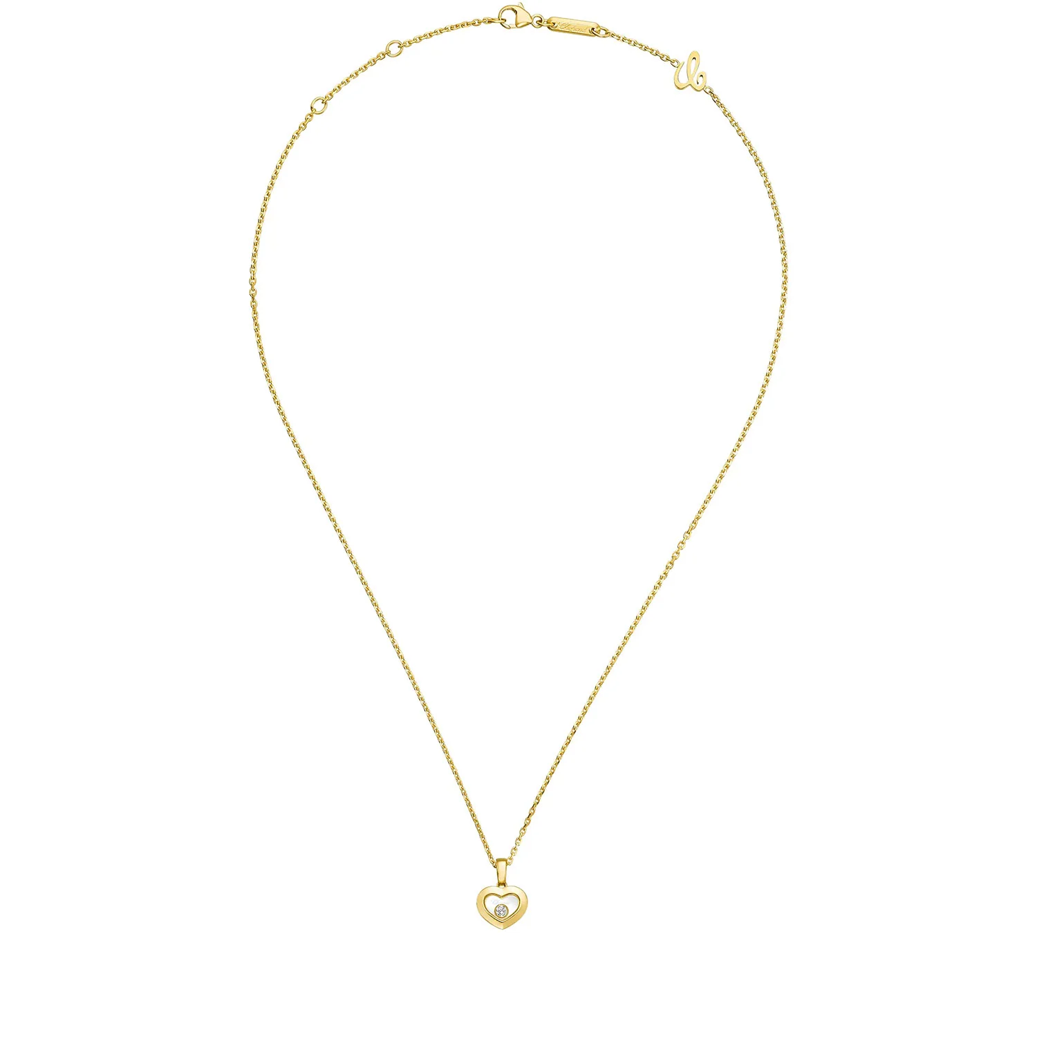 Happy Diamonds Icons 18ct Yellow Gold Heart Pendant - Image 3