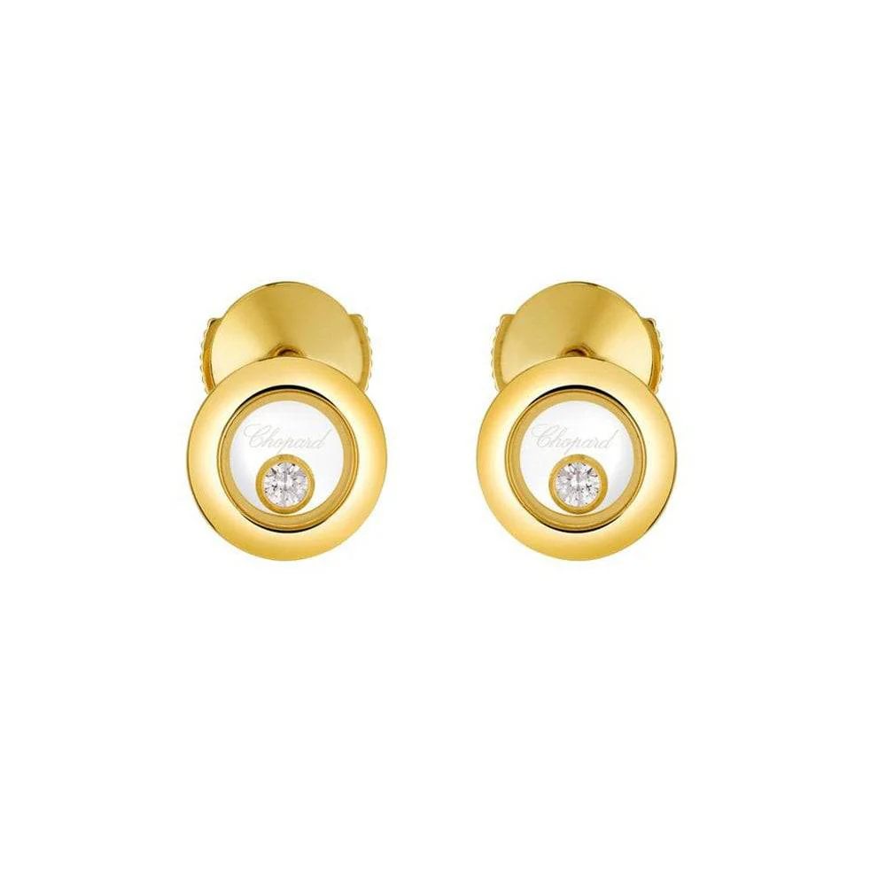 Happy Diamonds Icons 18ct Yellow Gold Round Earrings - Image 2