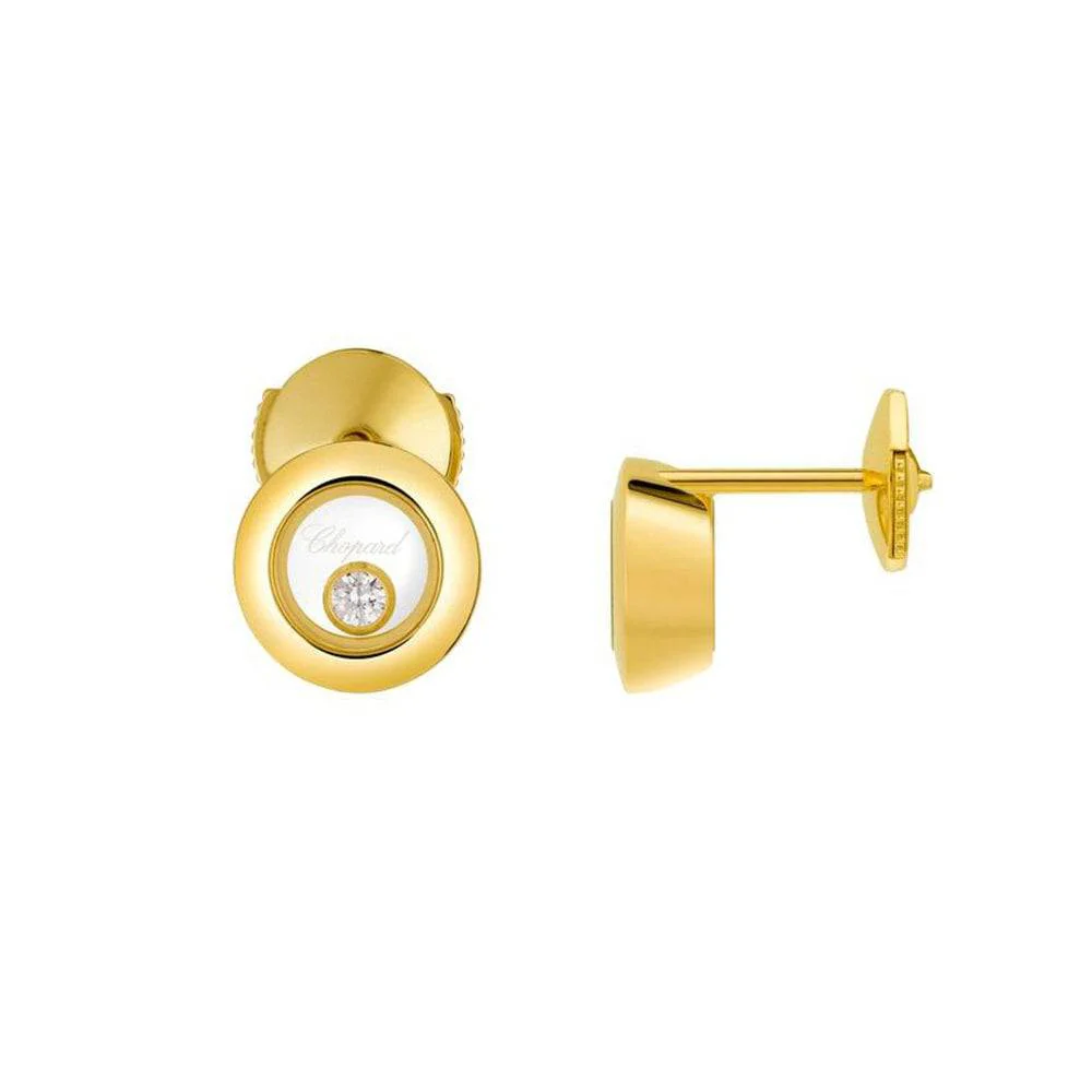 Happy Diamonds Icons 18ct Yellow Gold Round Earrings - Image 3