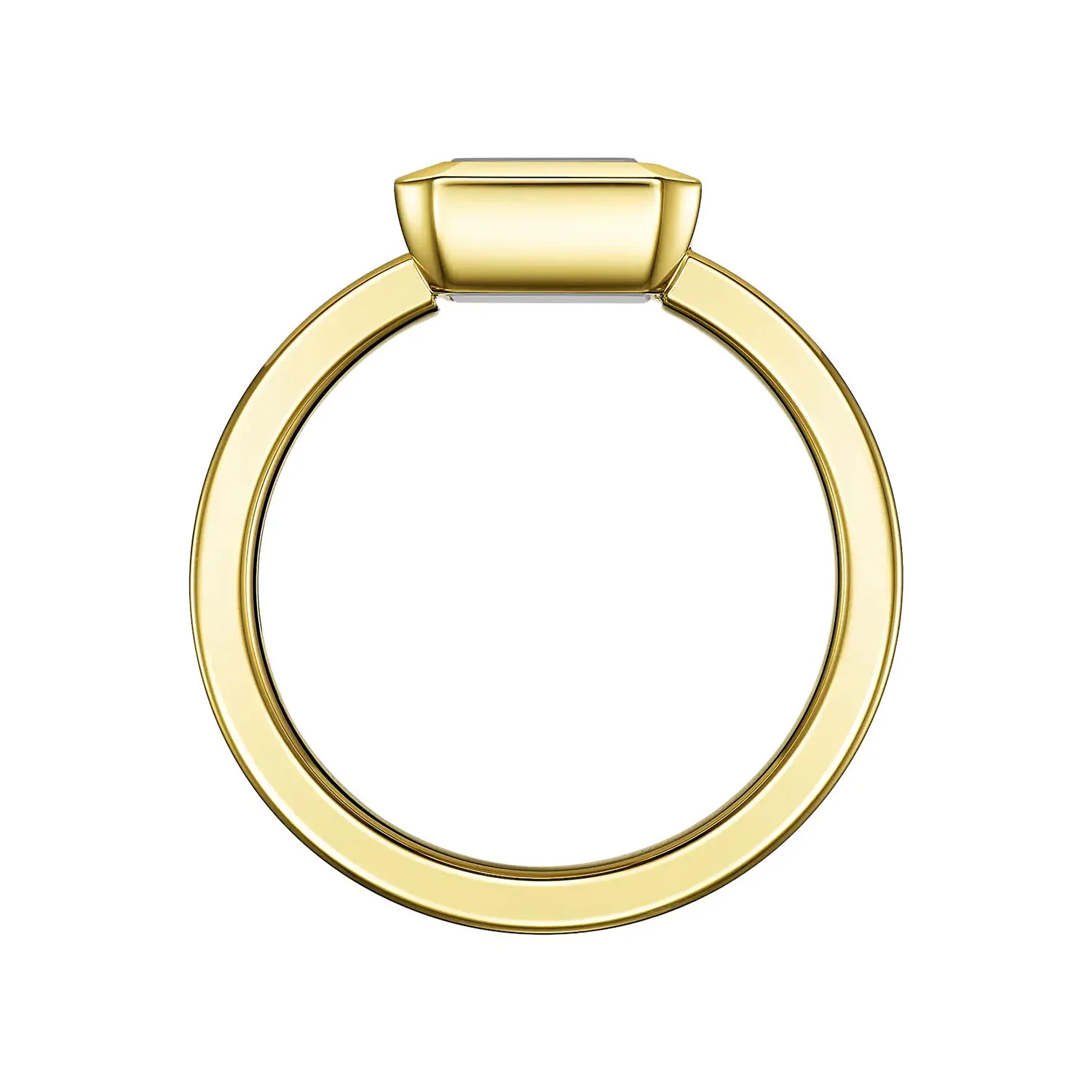 Happy Diamonds Icons 18ct Yellow Gold Square Dress Ring - Image 4