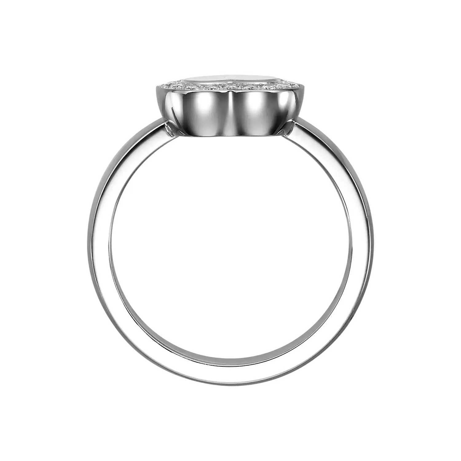 Happy Diamonds Icons 18ct White Gold and Diamond Heart Dress Ring - Image 3