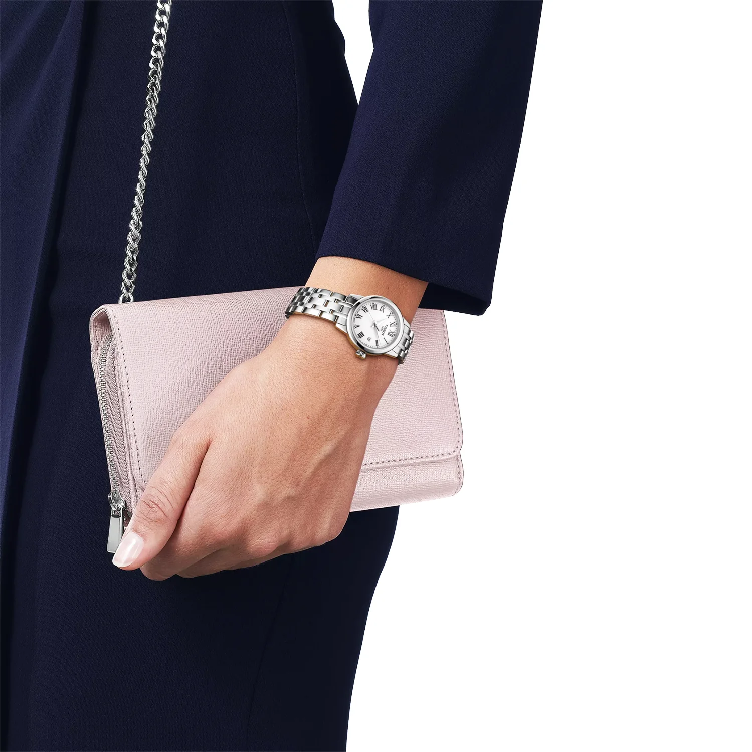 Classic Dream 28mm White Dial Steel Bracelet Ladies Watch - Image 2