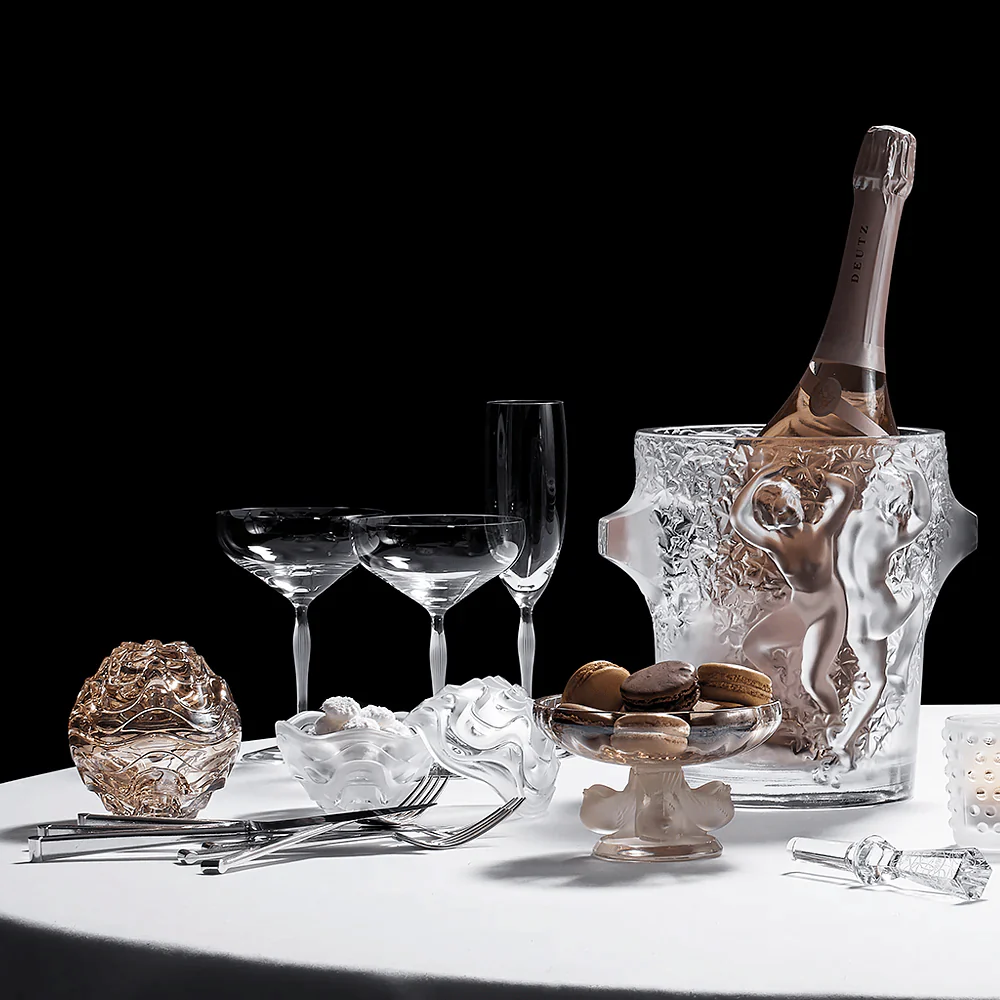 Clear Crystal Vibration Box Sculpture - Image 3