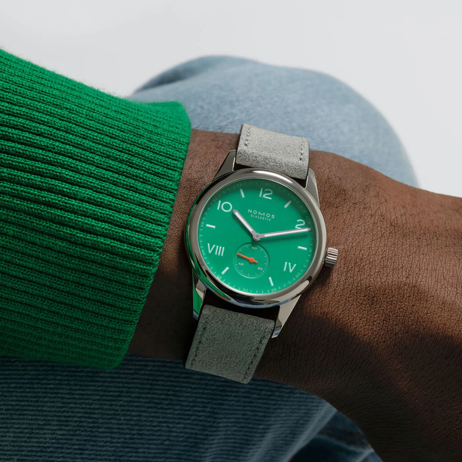Club Campus 38.5mm Electric Green Dial Manual-Wind Watch - Image 3
