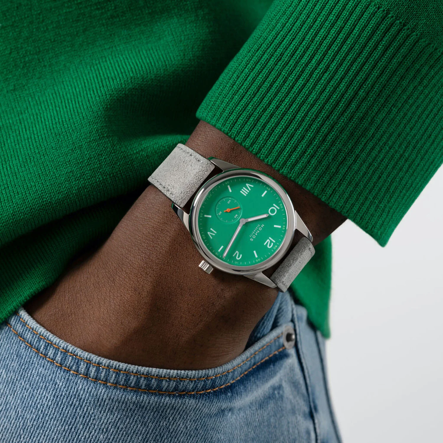 Club Campus 38.5mm Electric Green Dial Manual-Wind Watch - Image 4