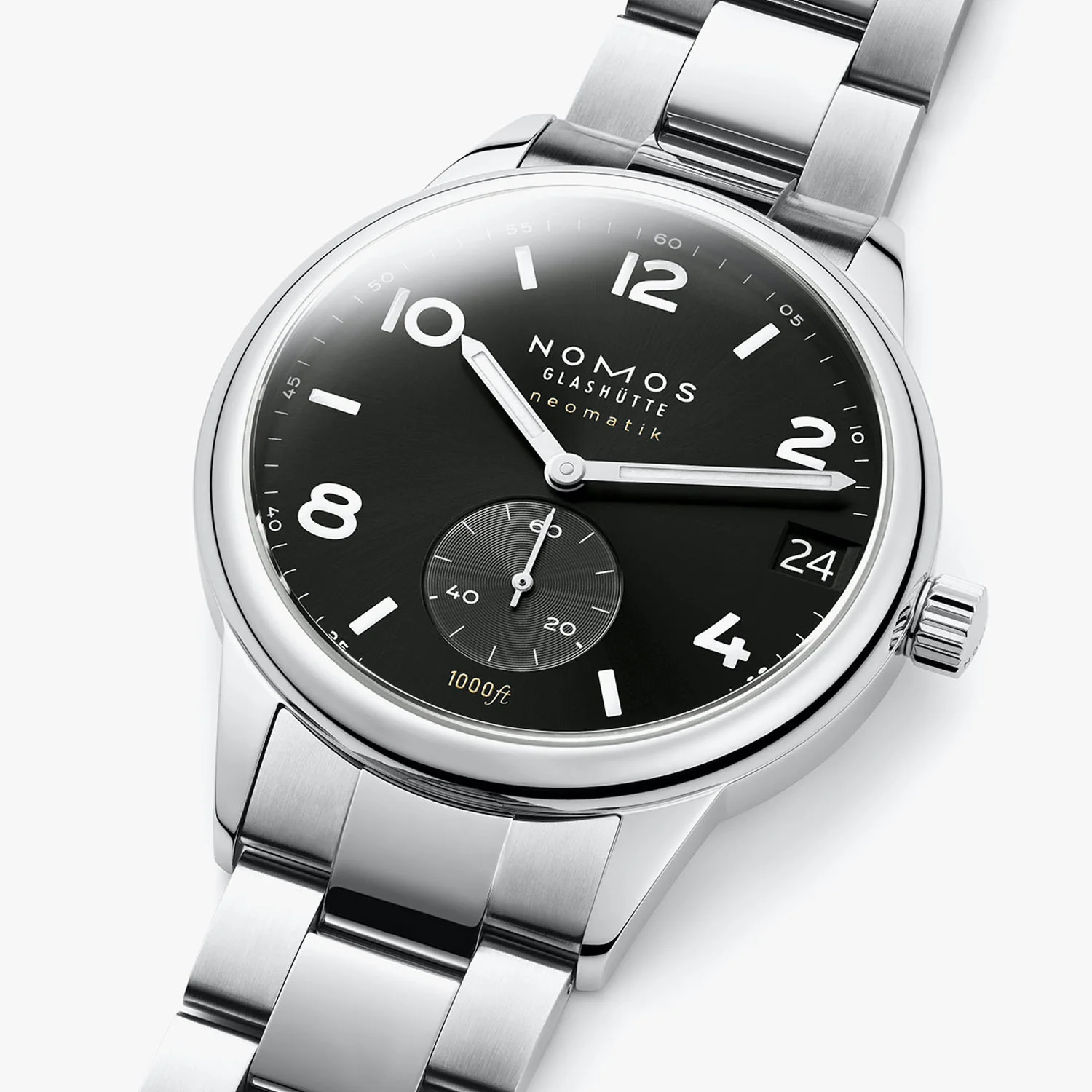Club Sport Neomatik 42 mm Date Black Dial Bracelet Watch . - Image 4