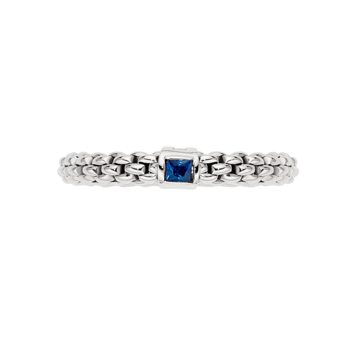 Souls Collection Flex'it 18ct White Gold Ring with a Blue Sapphire - Image 3