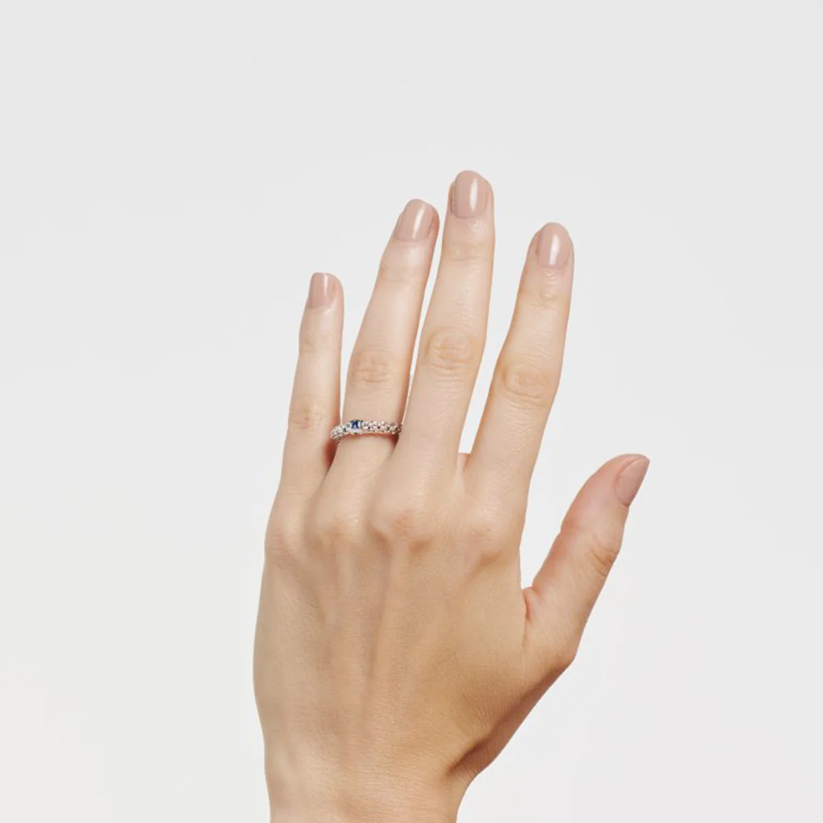 Souls Collection Flex'it 18ct White Gold Ring with a Blue Sapphire - Image 5