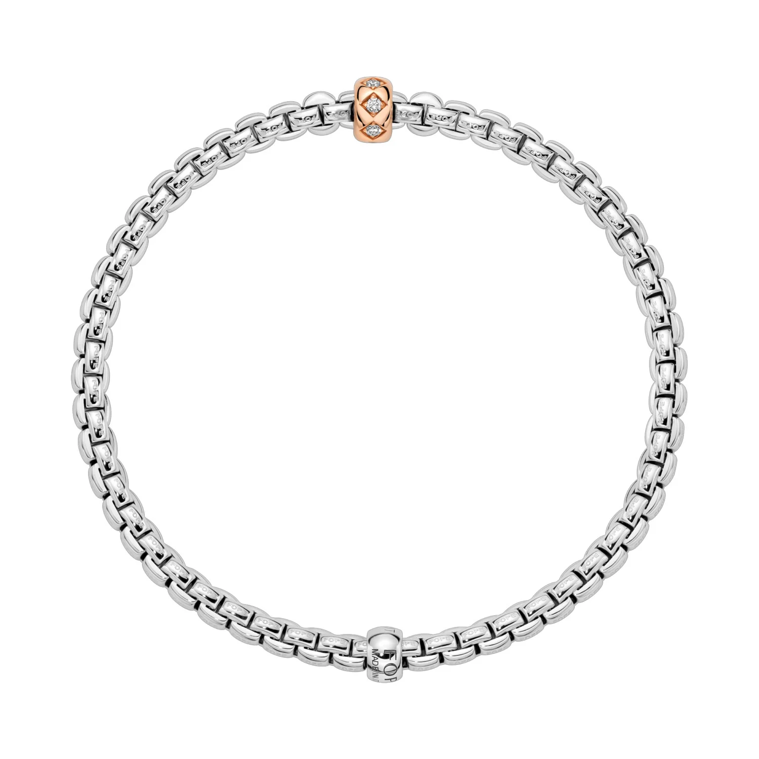Eka Flex'it 18ct White Gold Bracelet with Diamonds - Image 2