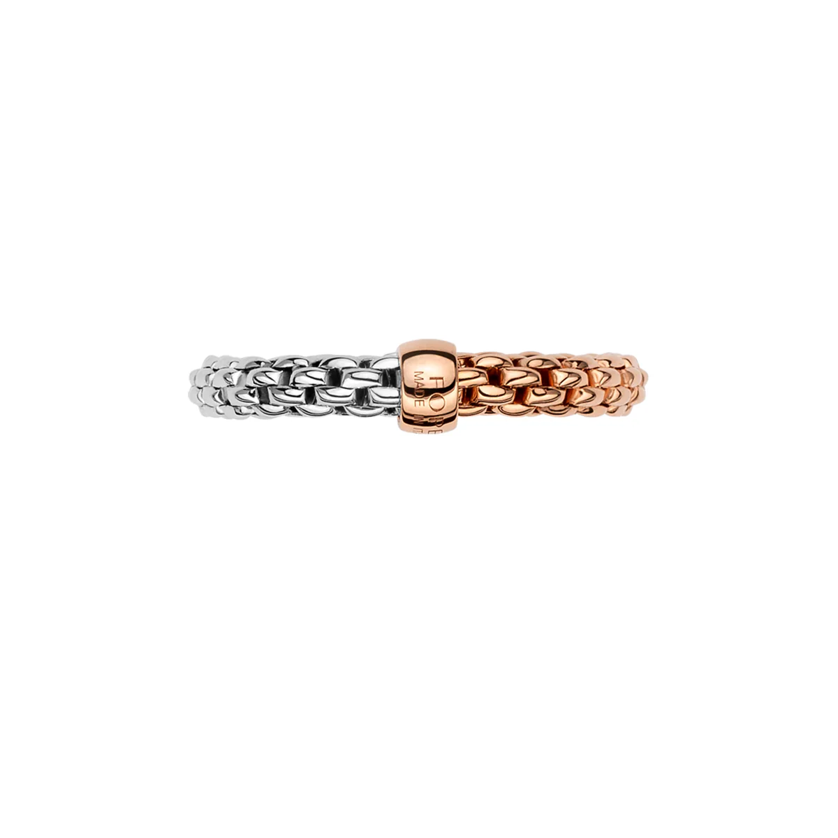Essentials 18ct Rose & White Gold Ring - Image 2