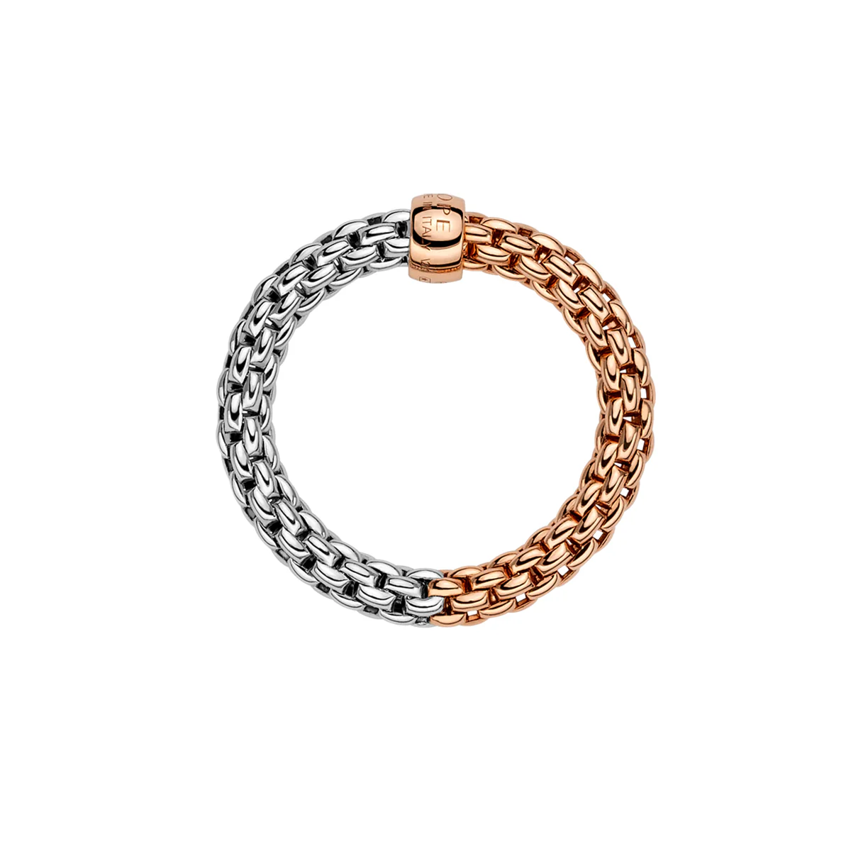 Essentials 18ct Rose & White Gold Ring - Image 3