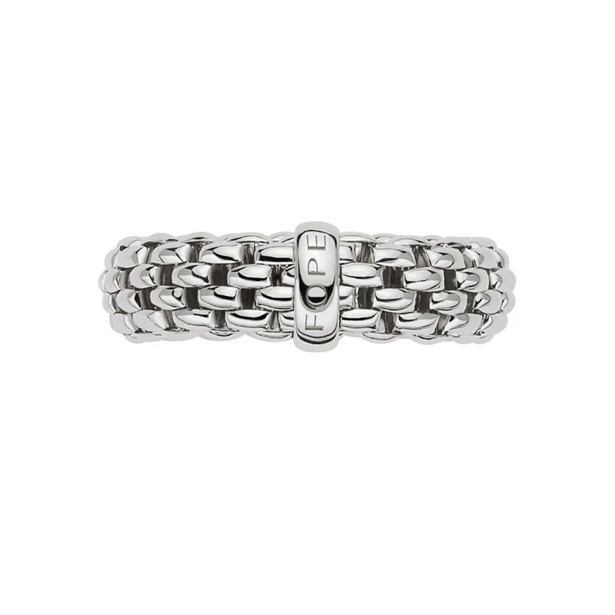 Essentials 18ct White Gold Slim Ring - Image 2