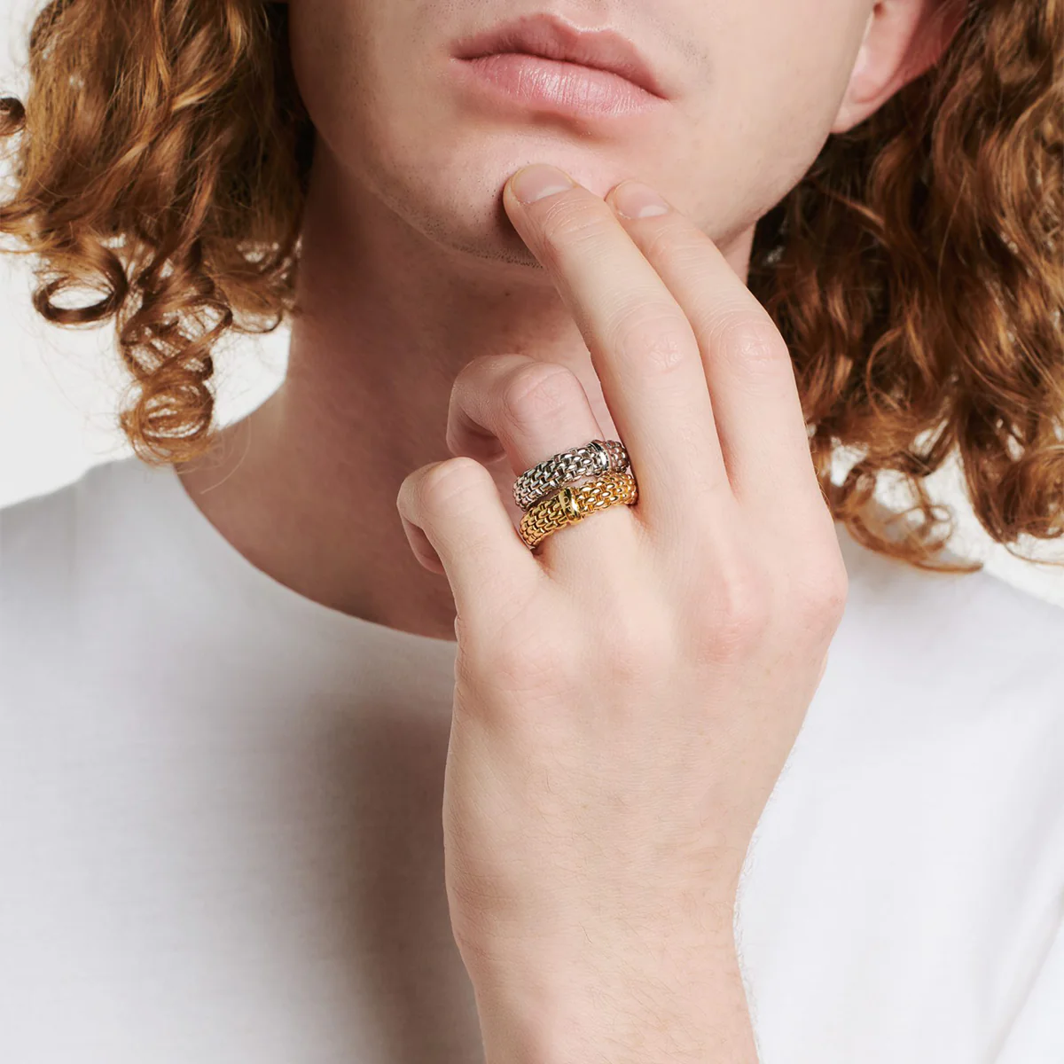 Essentials 18ct Yellow Gold Slim Ring - Image 5