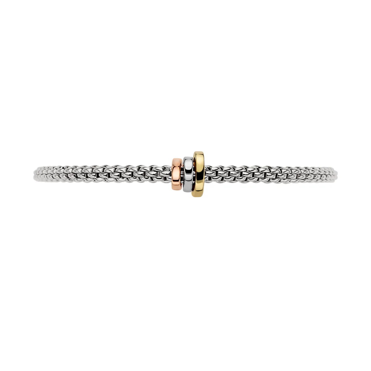 Prima 18ct White Gold Bracelet With Multi-Tone Rondels - Image 3