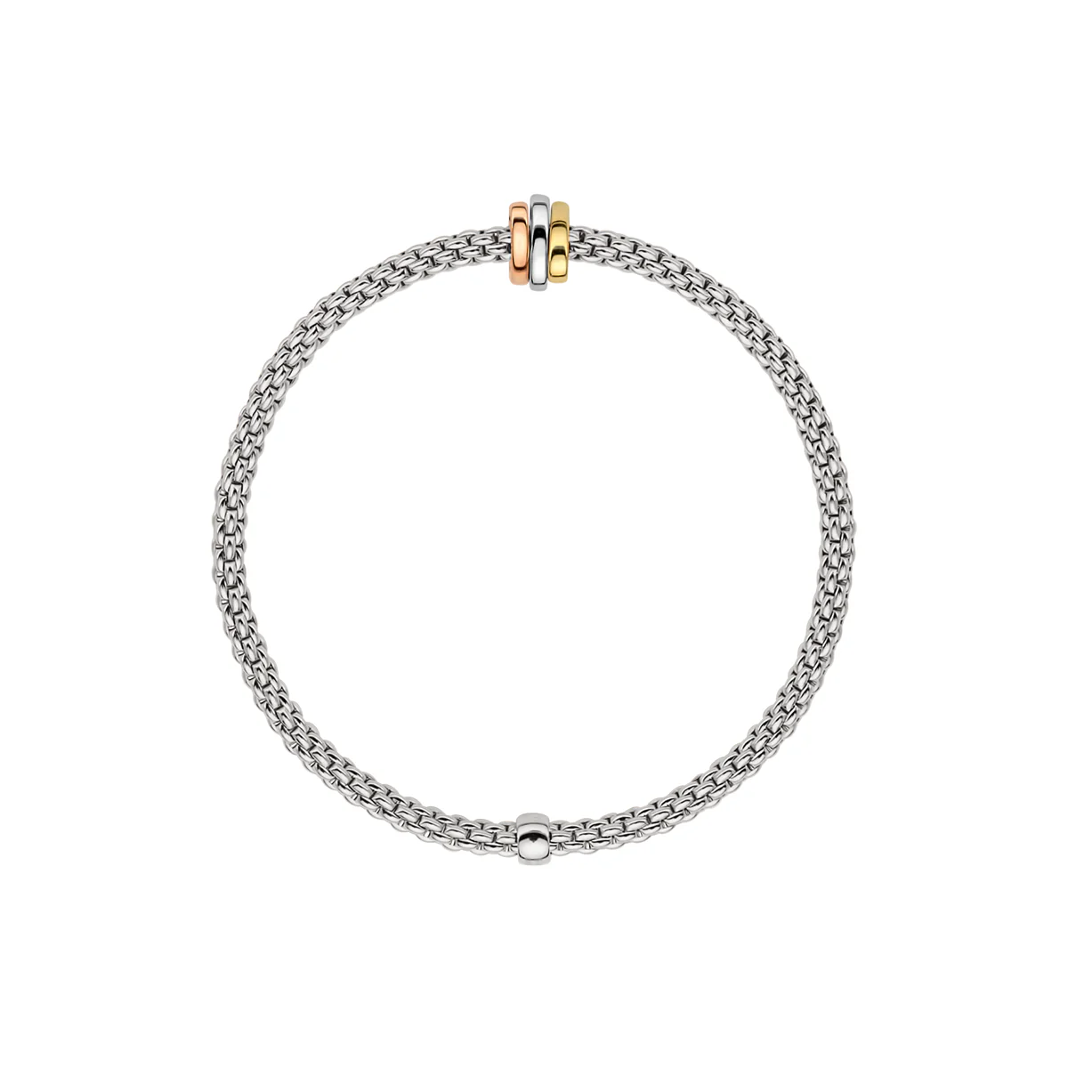 Prima 18ct White Gold Bracelet With Multi-Tone Rondels - Image 4