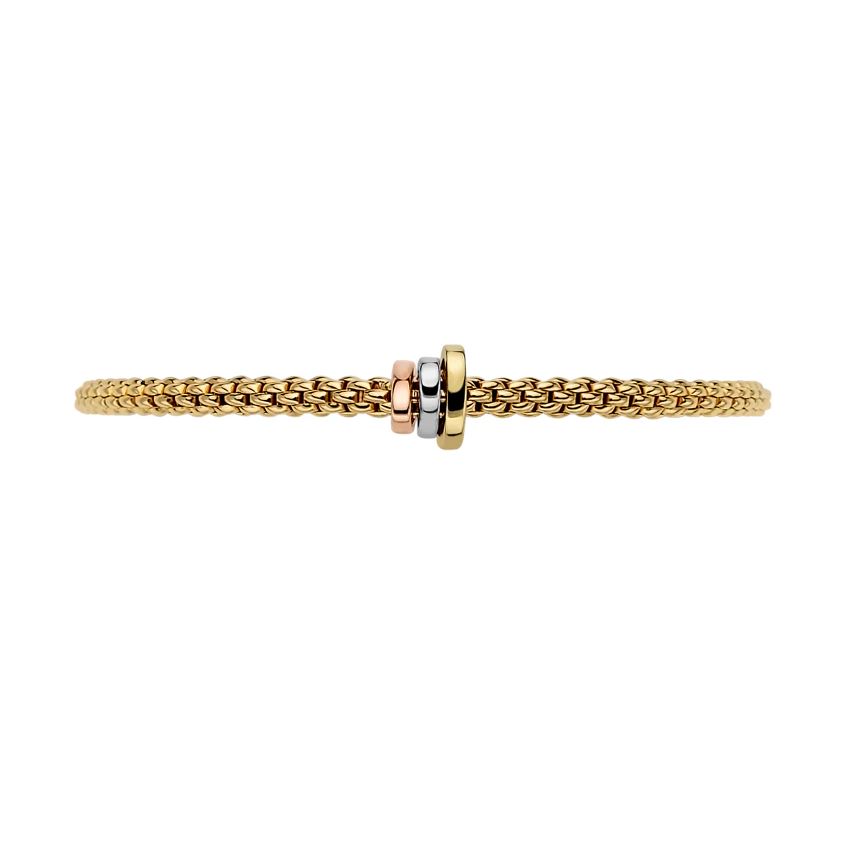 Prima 18ct Yellow Gold Bracelet With Multi-Tone Rondels - Image 2
