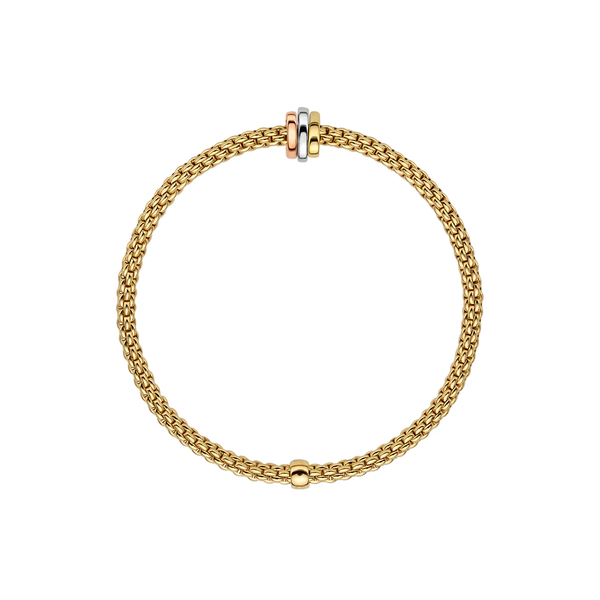 Prima 18ct Yellow Gold Bracelet With Multi-Tone Rondels - Image 3