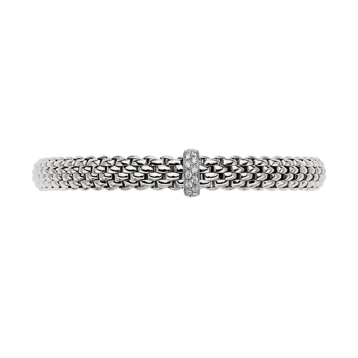 Vendome 18ct White Gold Bracelet With Diamond Set Rondel - Image 2