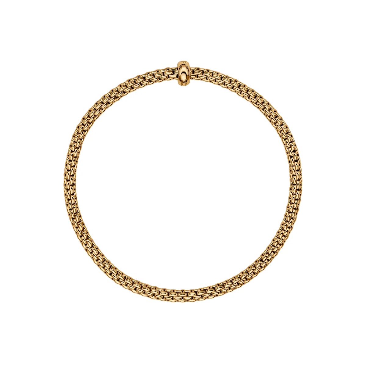 Prima 18ct Yellow Gold Bracelet With Single Diamond Rondel - Image 3