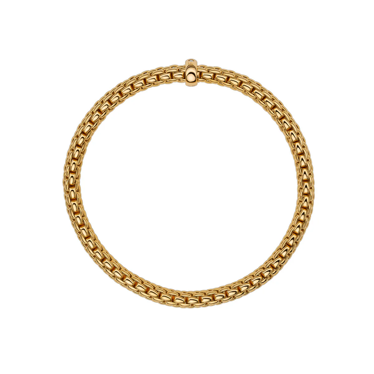 Vendome 18ct Yellow Gold Bracelet With Single Diamond Set Rondel - Image 4